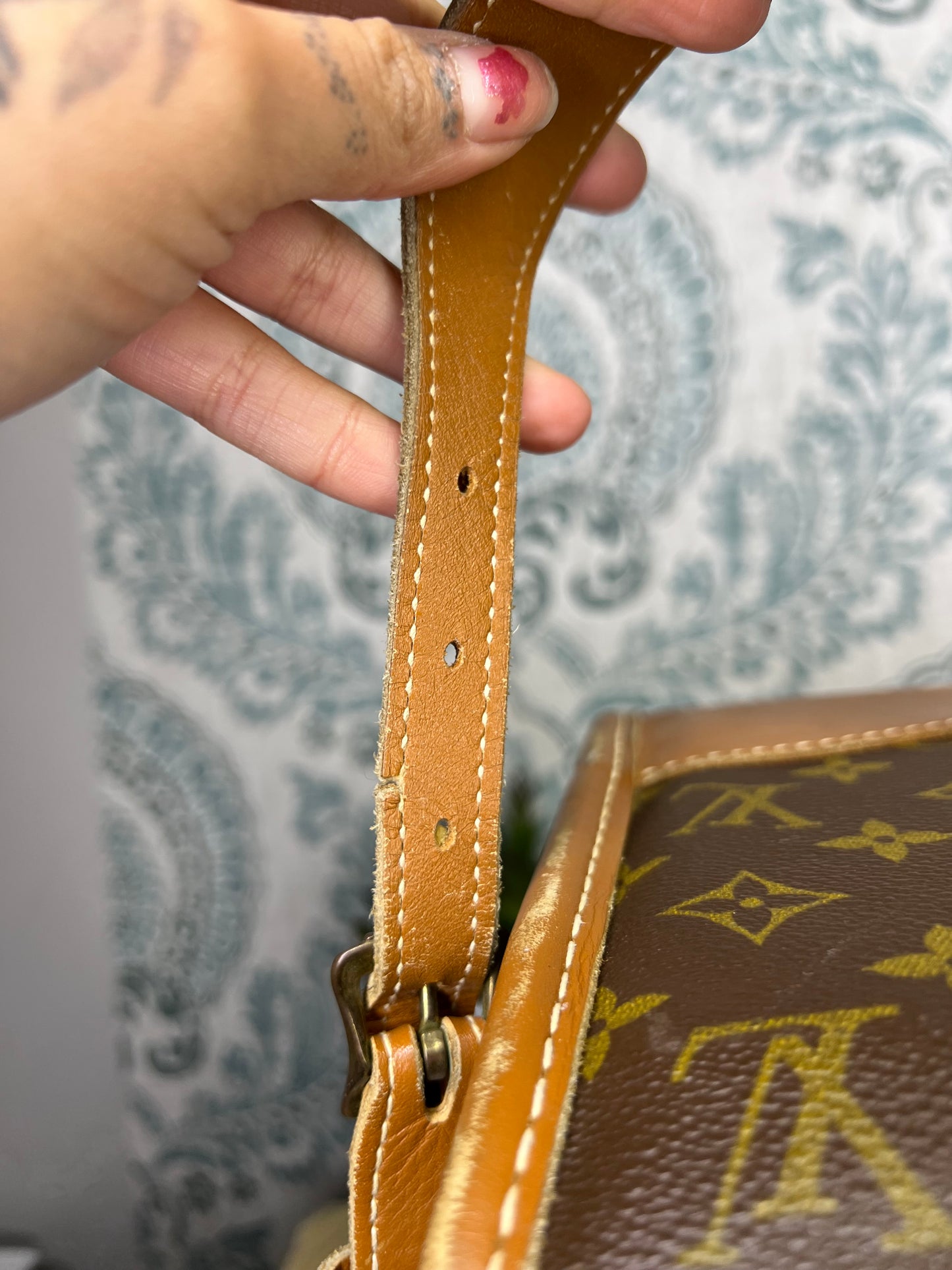 Louis Vuitton French Company Vintage Train Case / Cosmetic Case