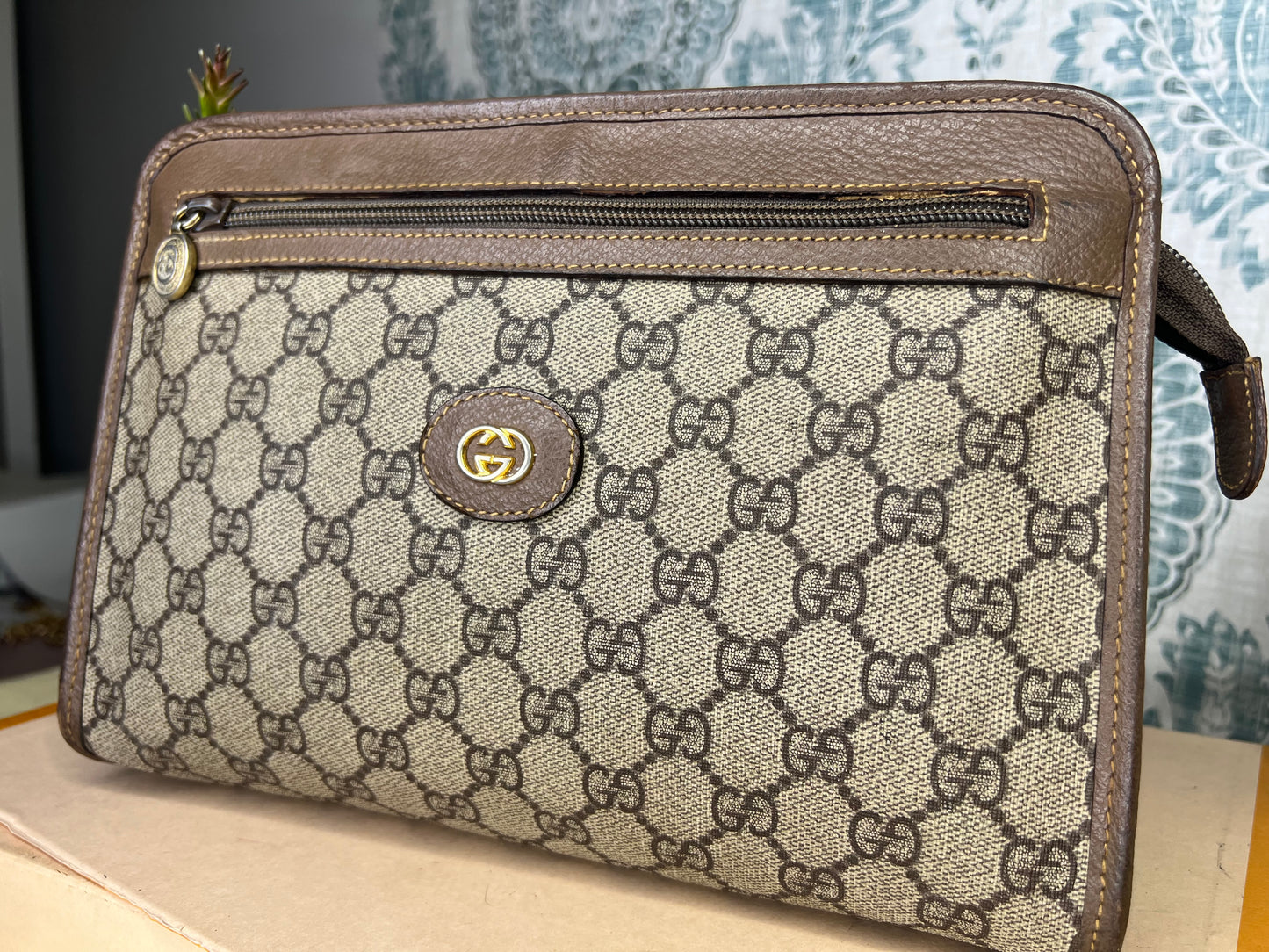 Gucci Vintage Brown Clutch