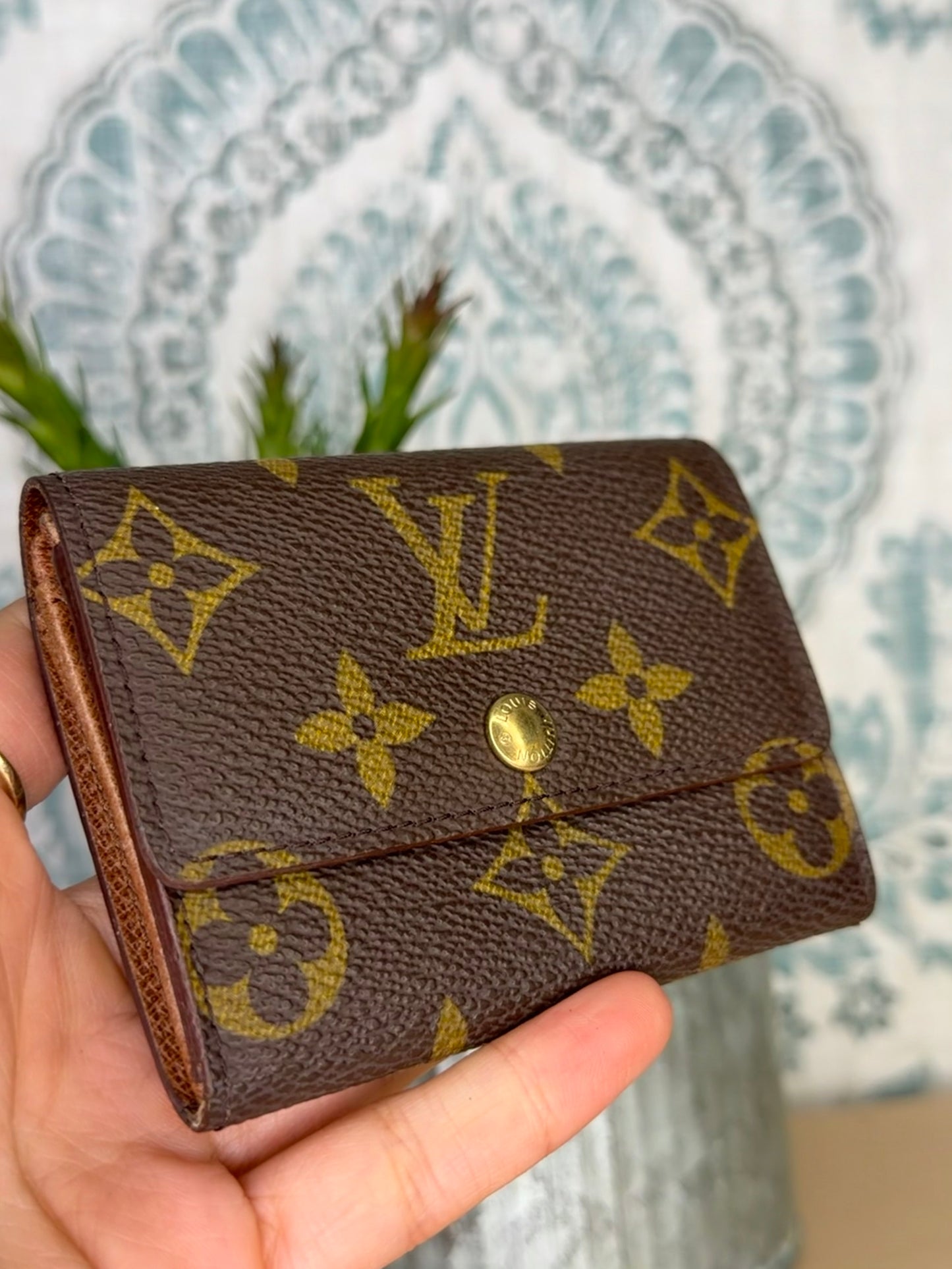 Louis Vuitton Porte Monnaie Plat Monogram Card Case #3