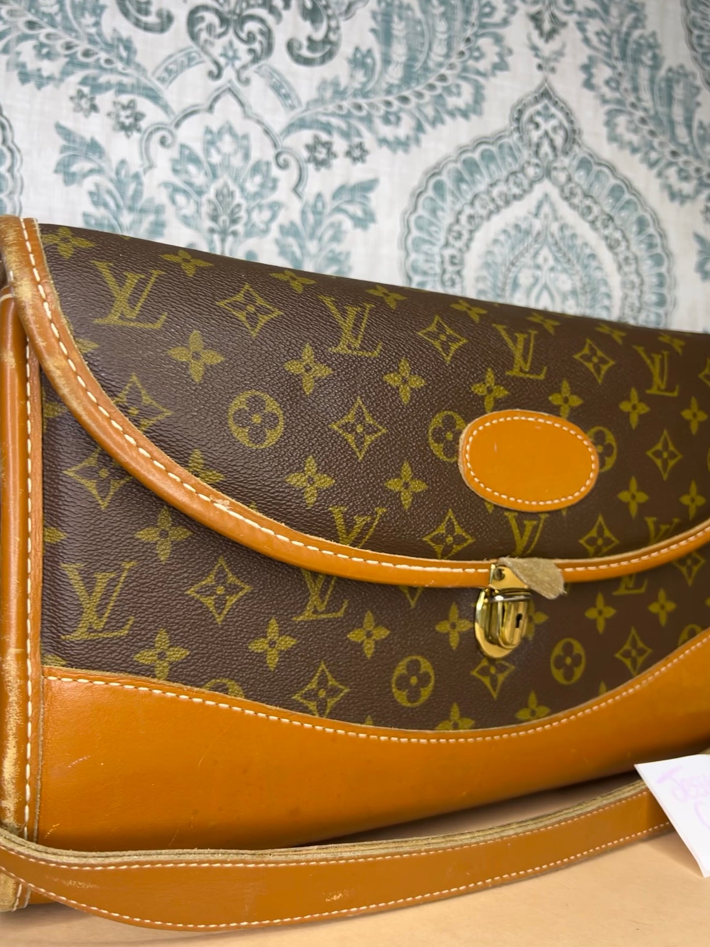 Louis Vuitton French Company Vintage Train Case / Cosmetic Case