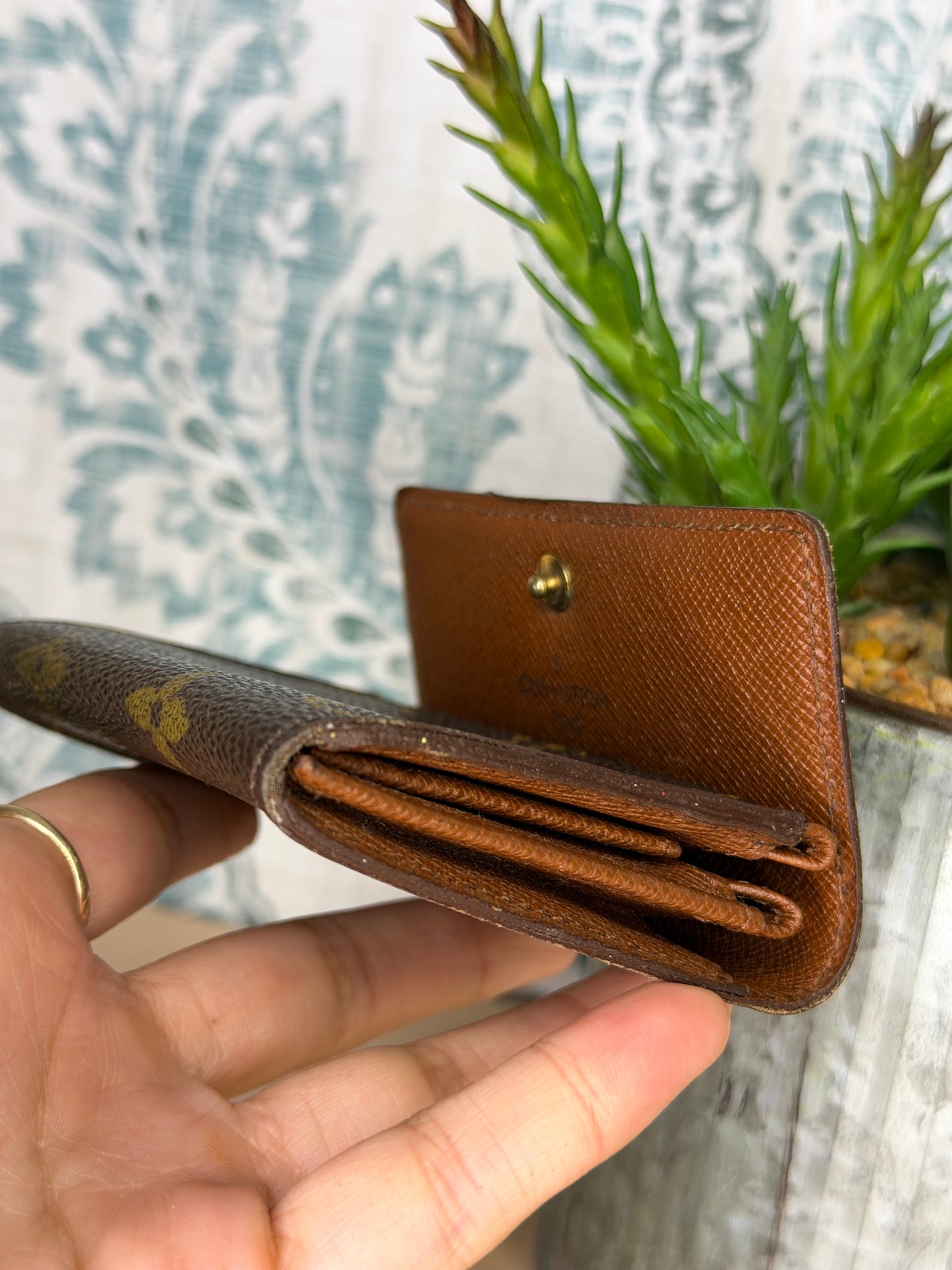 Louis Vuitton Porte Monnaie Plat Monogram Card Case #1