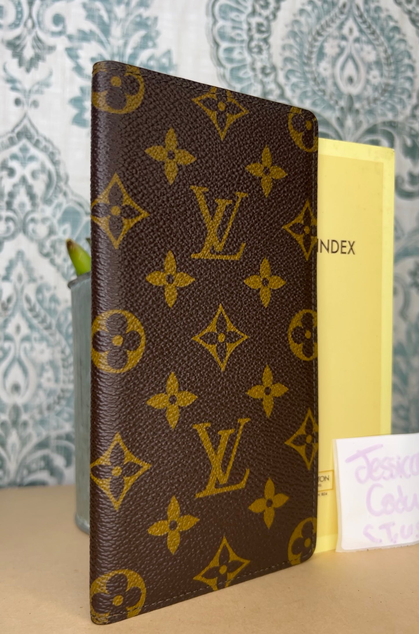 Louis Vuitton Monogram Checkbook Wallet/Cover