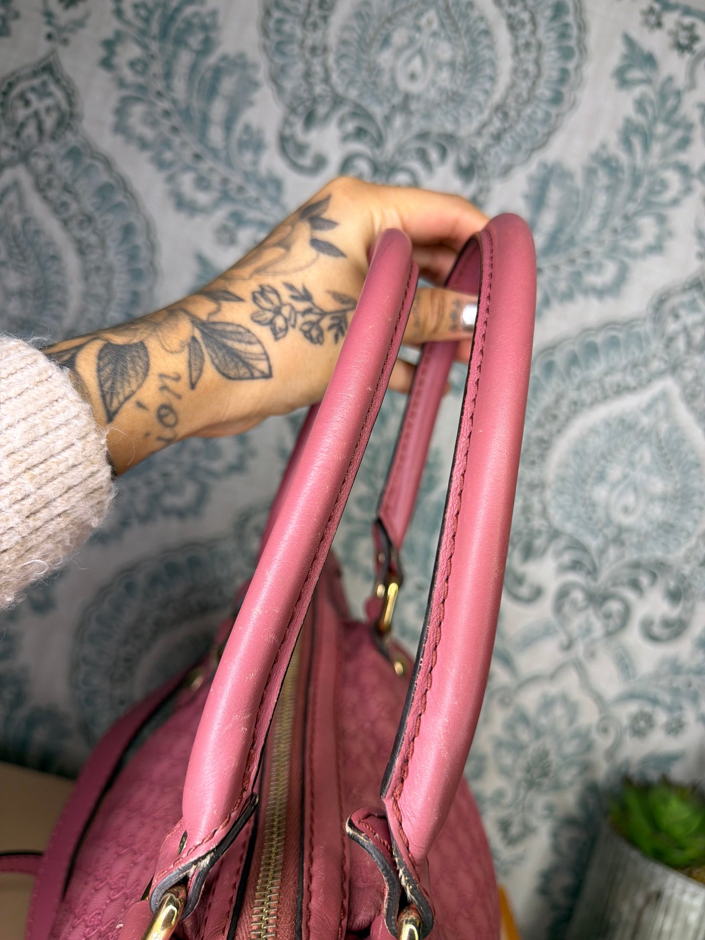 Gucci Pink Micro Guccissima Medium Sukey