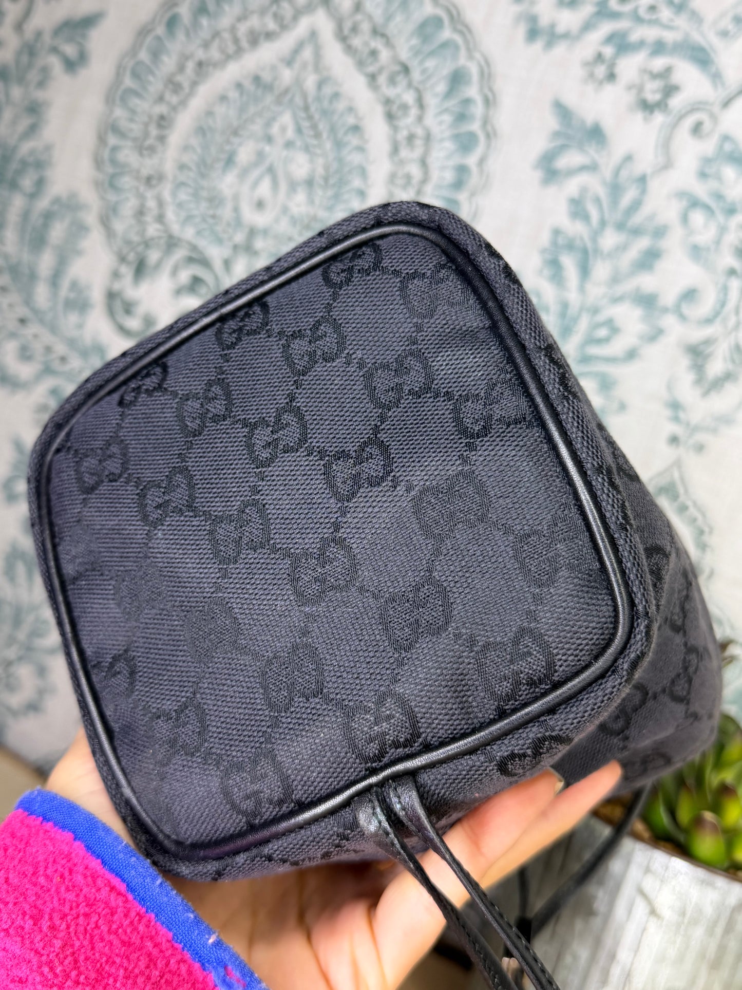 Gucci Black Drawstring Pouch