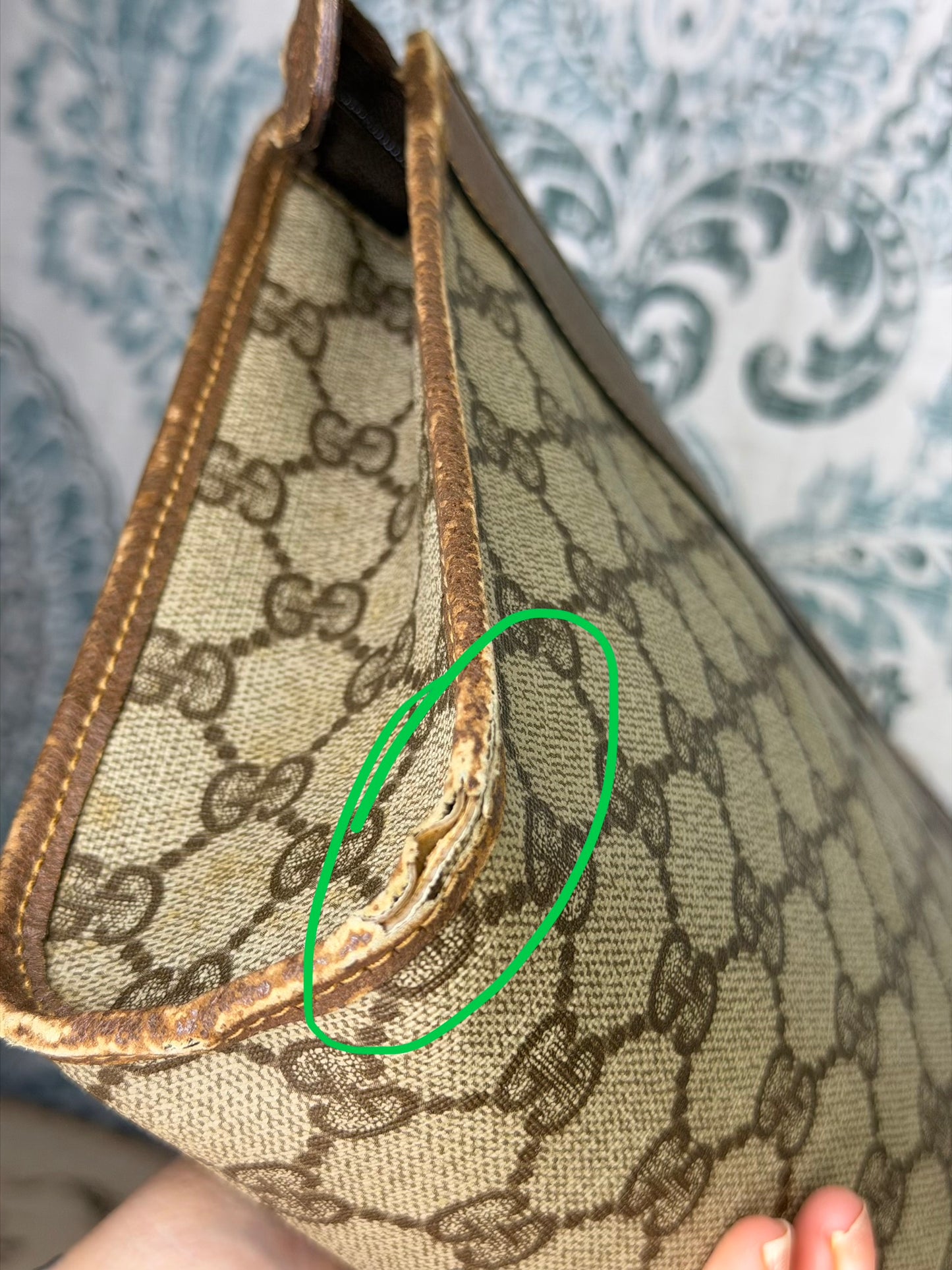 Gucci Supreme Brown Clutch