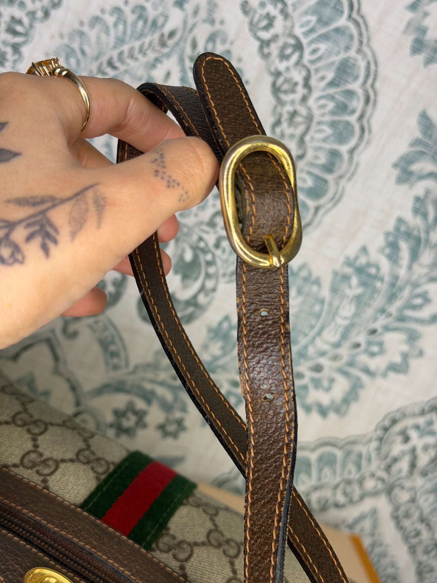 Gucci Vintage Supreme Sherry Line Purse
