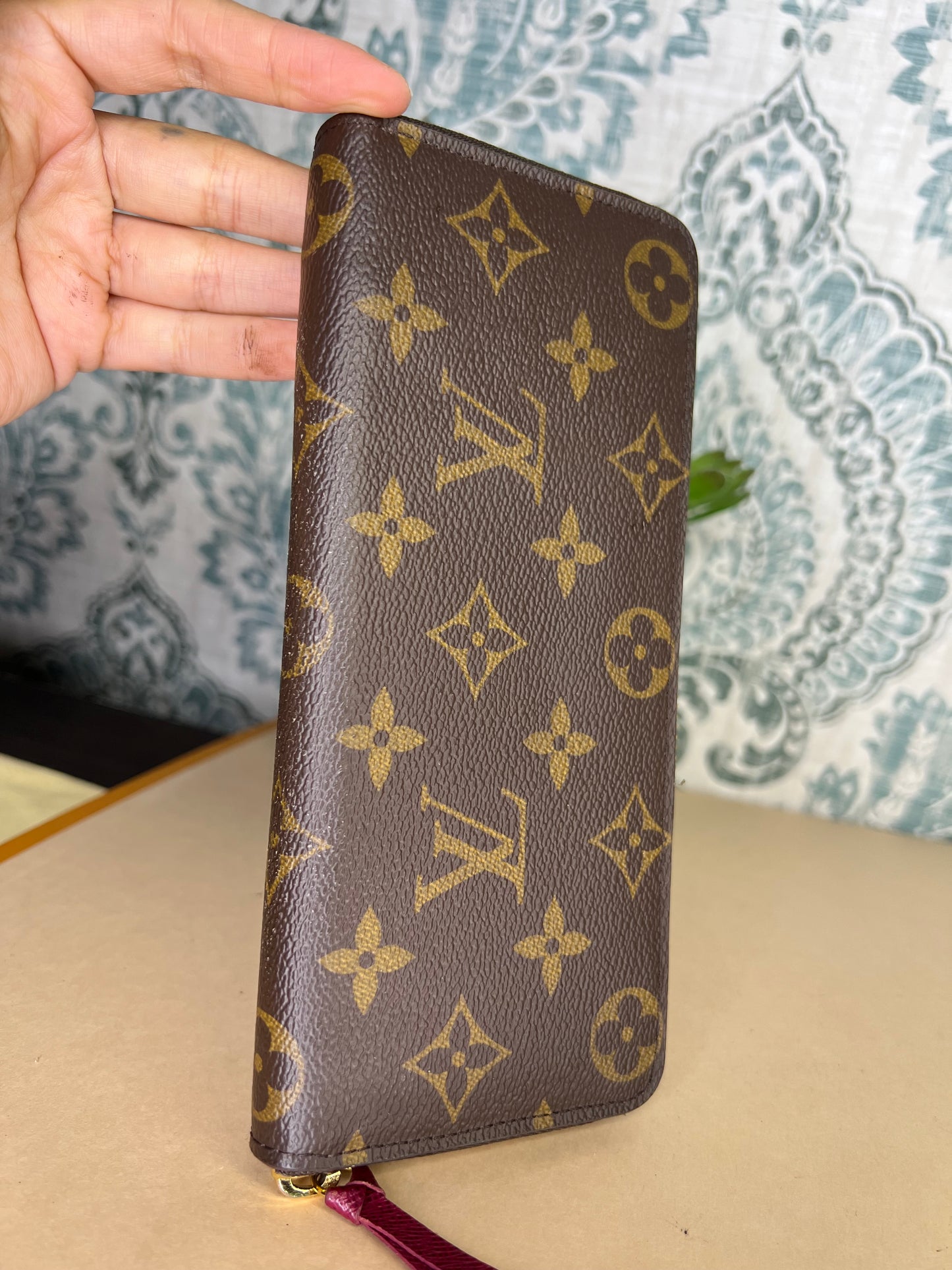 Louis Vuitton Clemence Fuschia Wallet