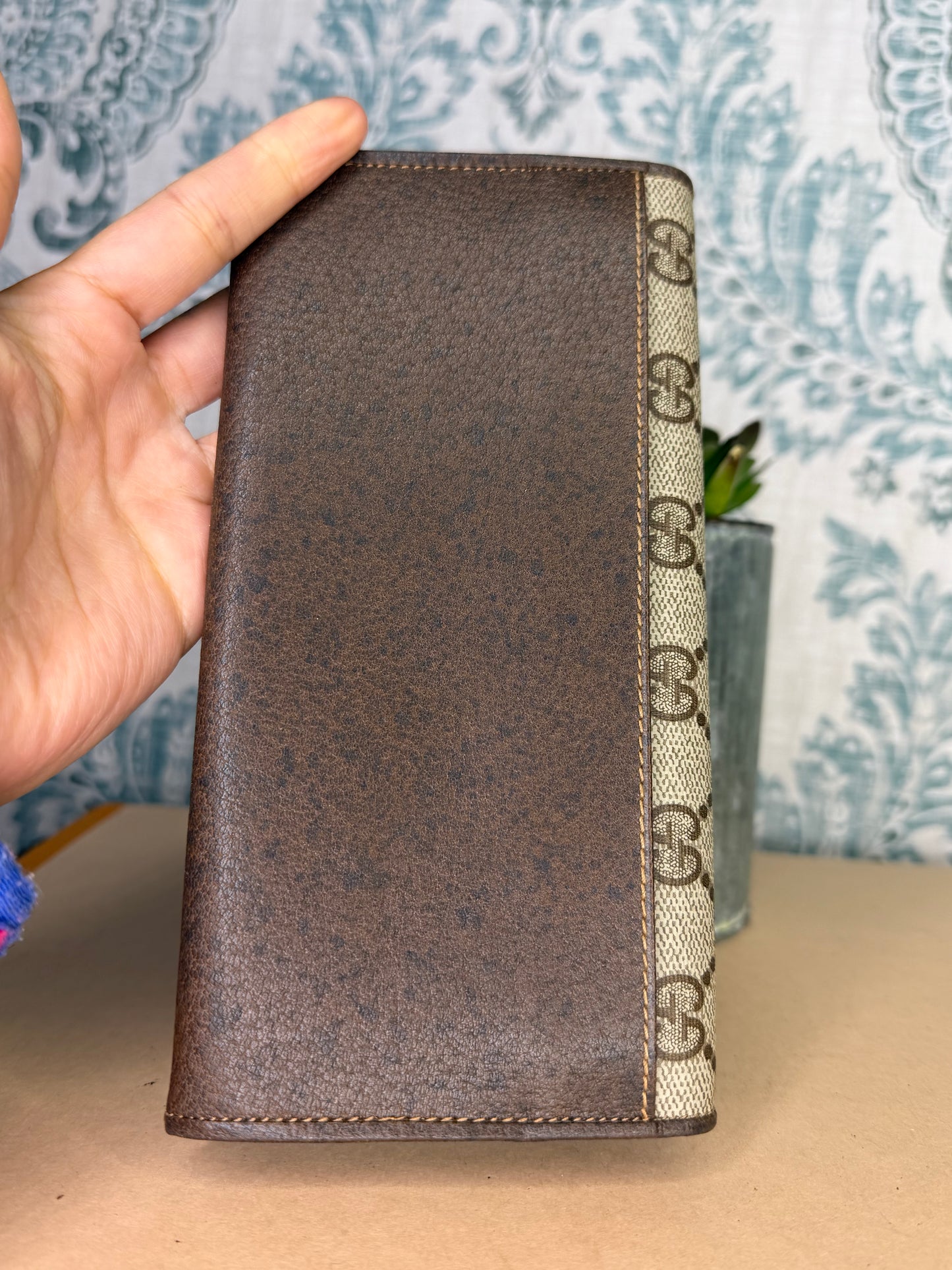 Gucci Canvas Vintage Supreme Long Wallet