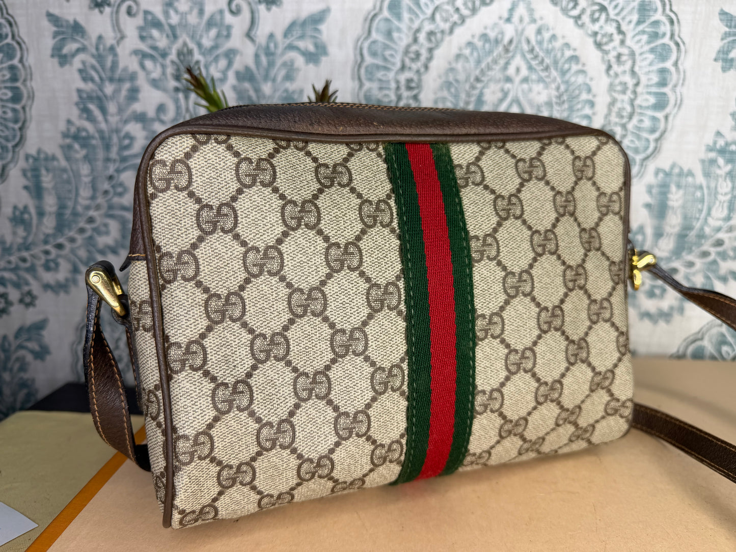 Gucci Vintage Supreme Sherry Line Purse