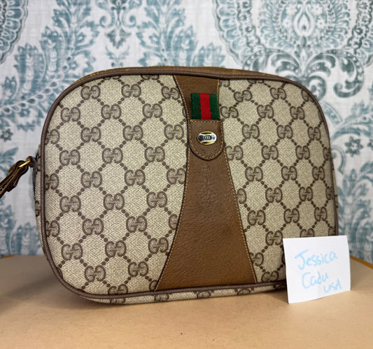 Gucci Supreme Sherry Line Wristlet Clutch
