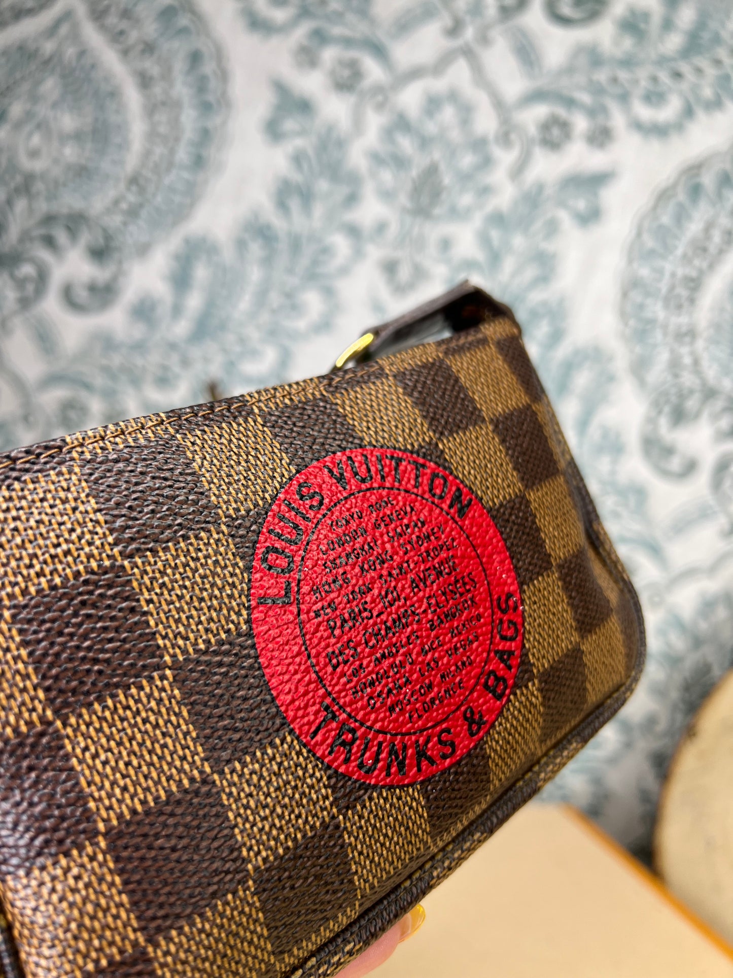 Louis Vuitton Damier Ebene Trunks & Bags Mini Pochette