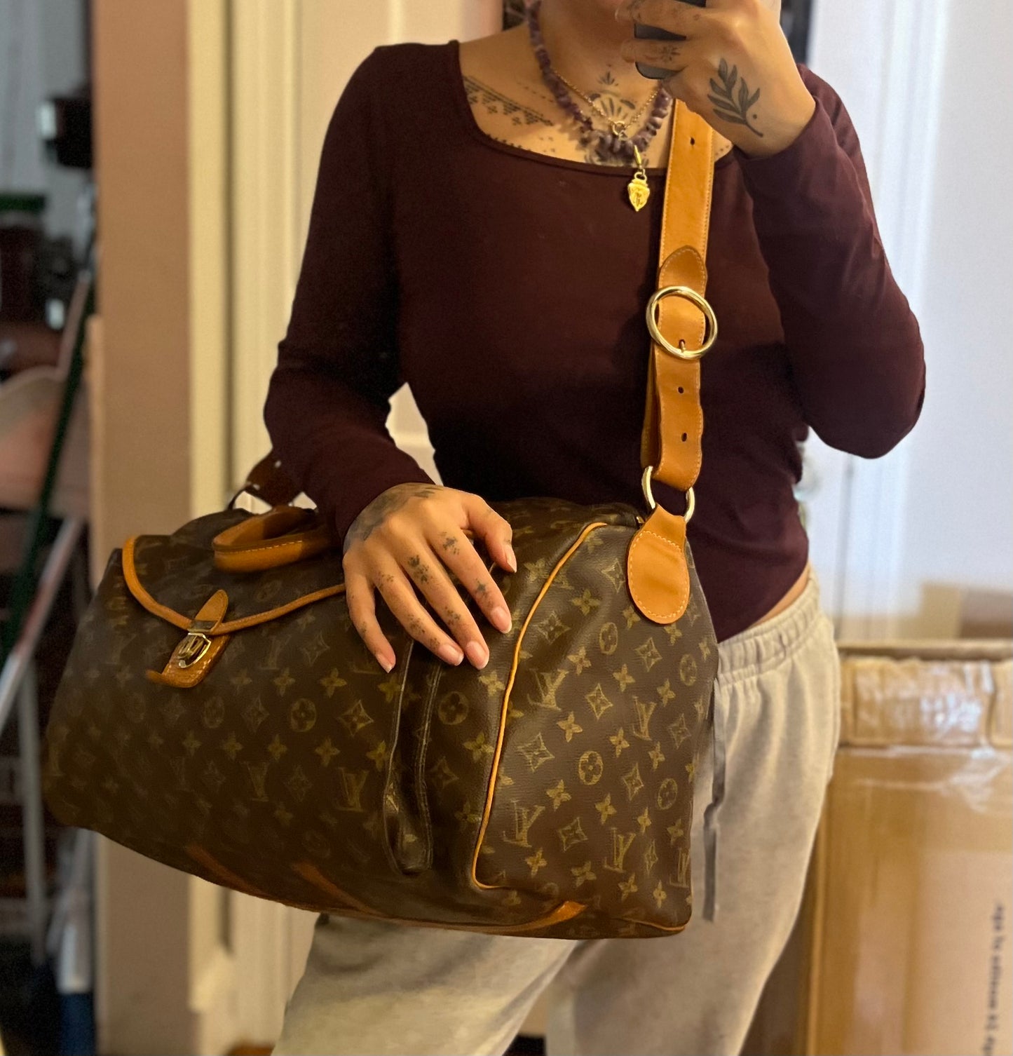 Louis Vuitton French Company Keepall 45 Bandouliere