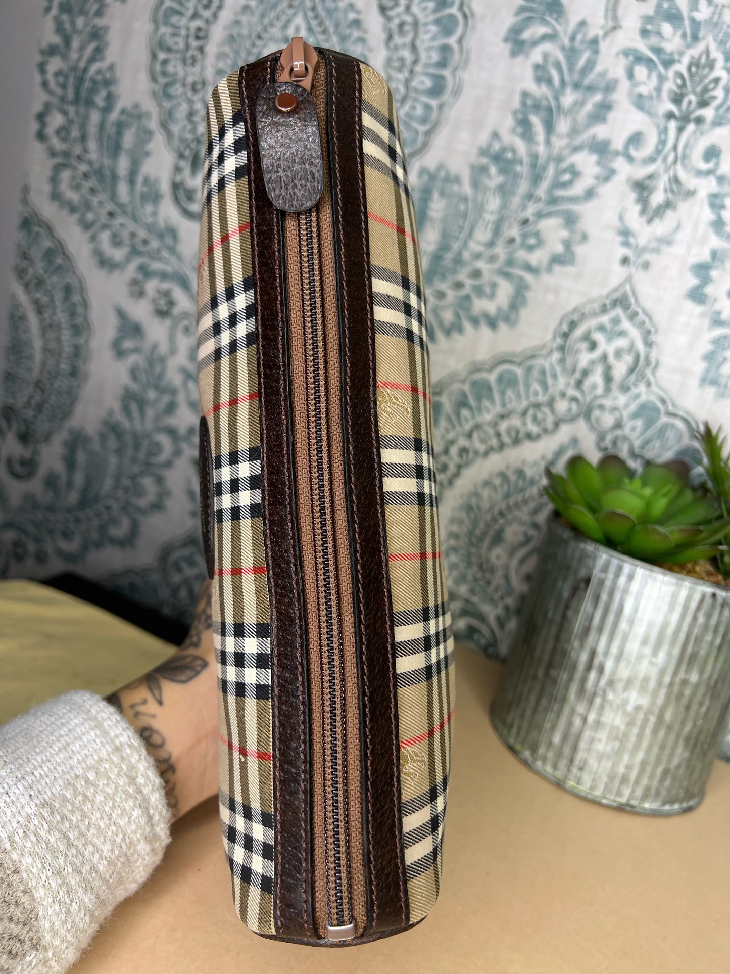 Burberry Nova Check Clutch