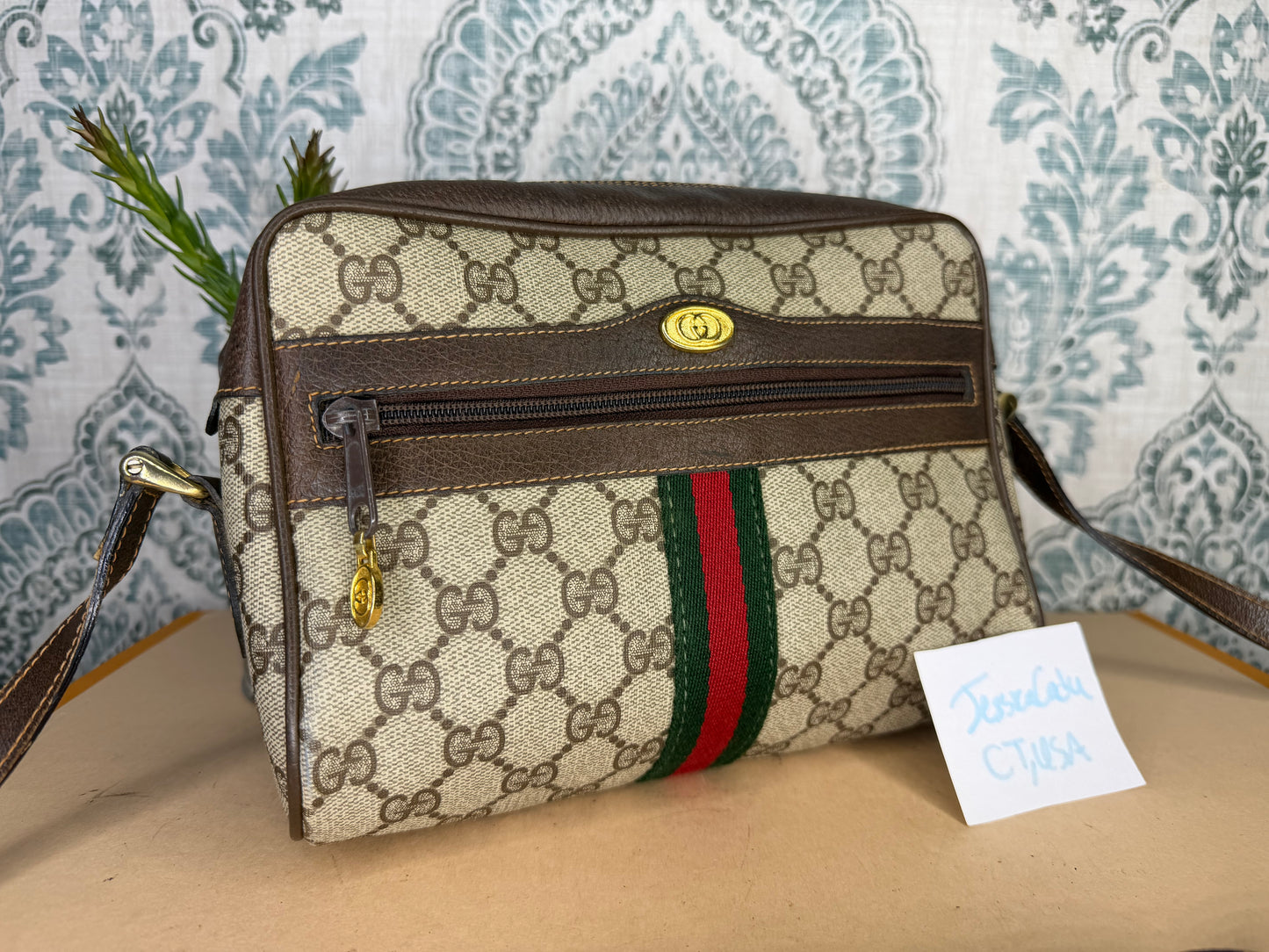 Gucci Vintage Supreme Sherry Line Purse