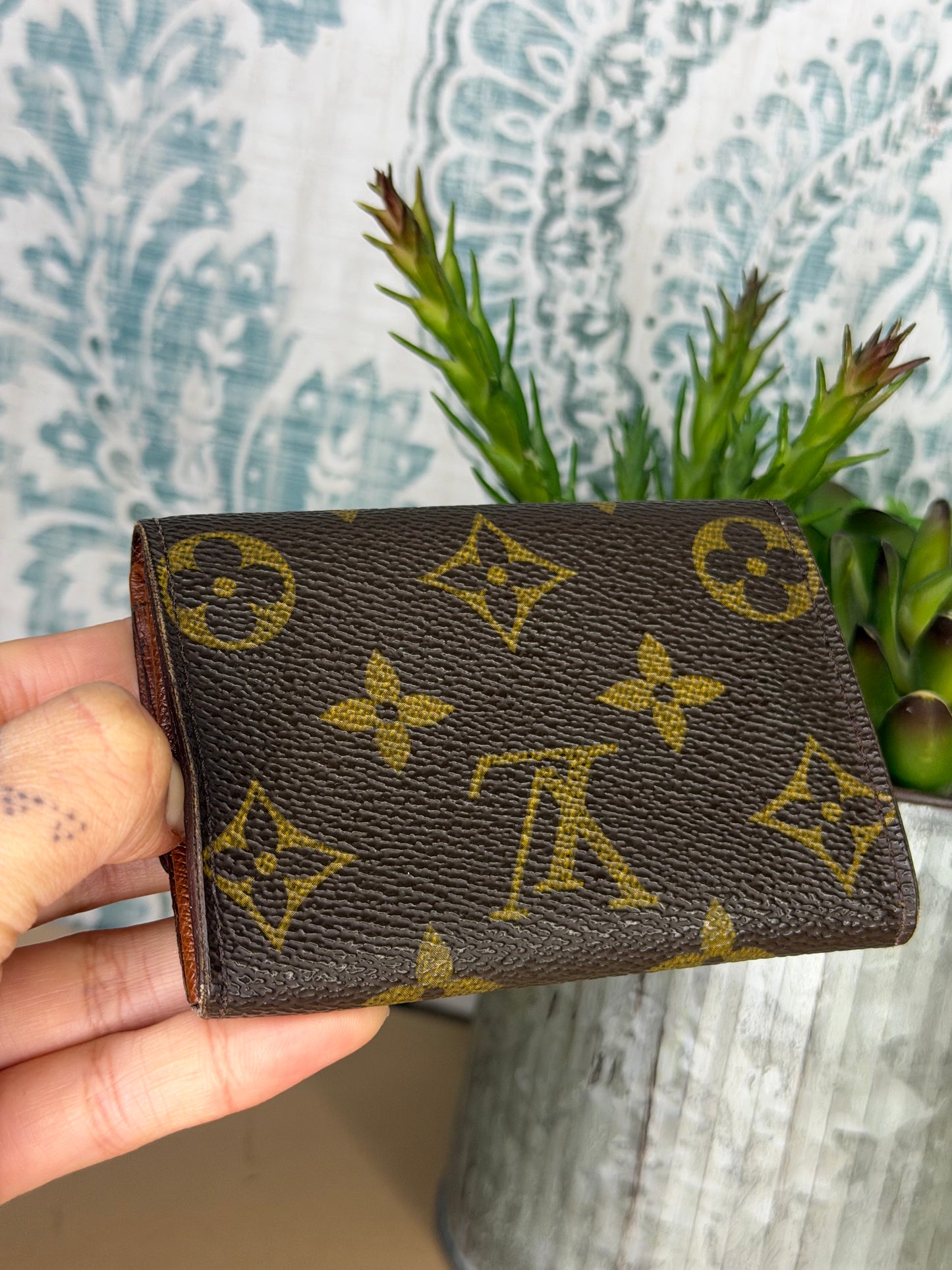 Louis Vuitton Porte Monnaie Plat Monogram Card Case #1