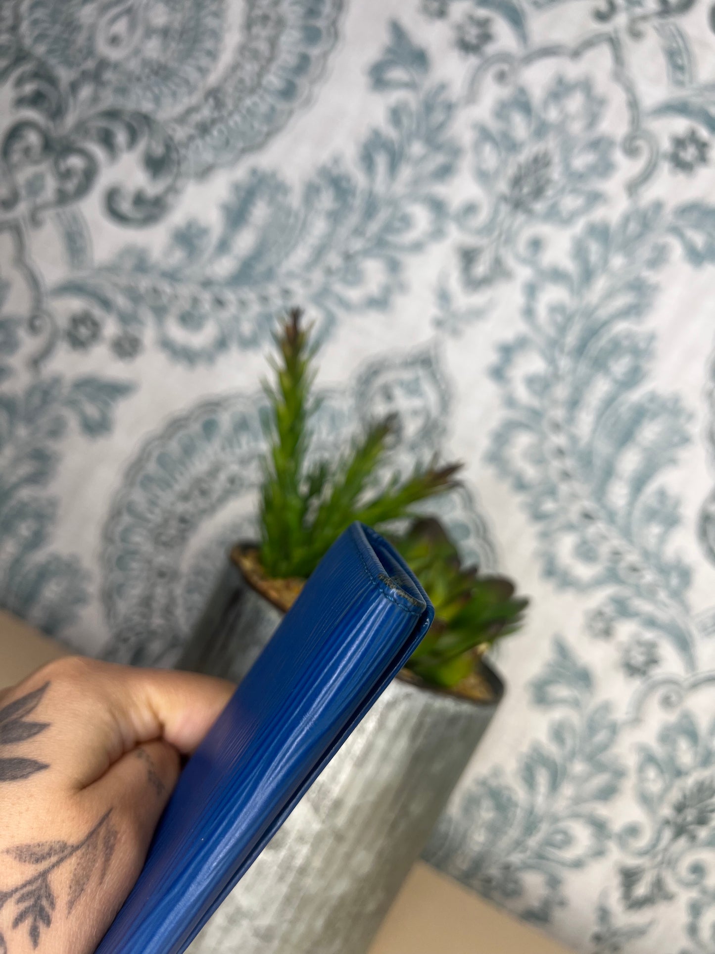 Louis Vuitton Epi Blue 4 Key Holder #2