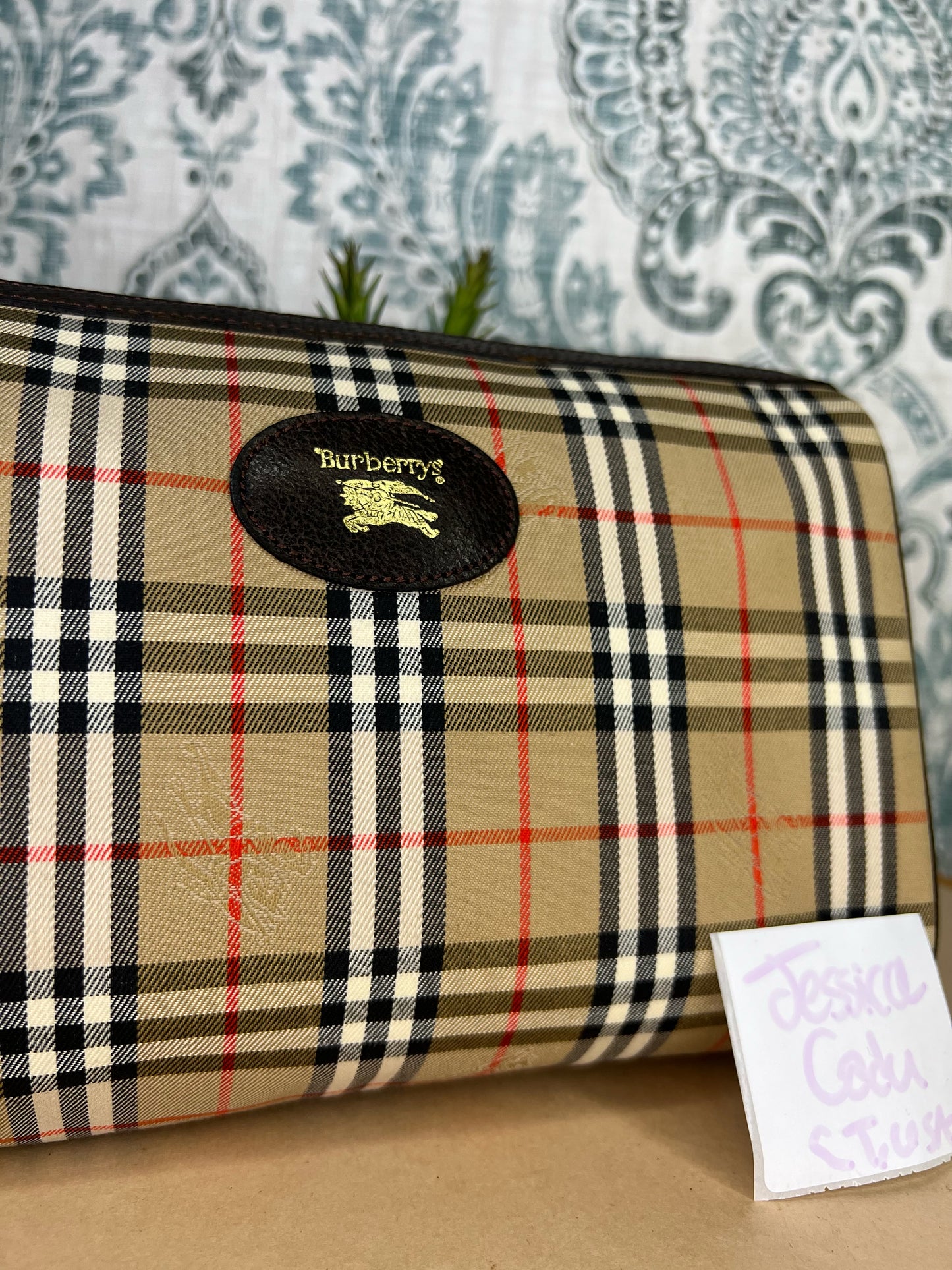 Burberry Nova Check Clutch