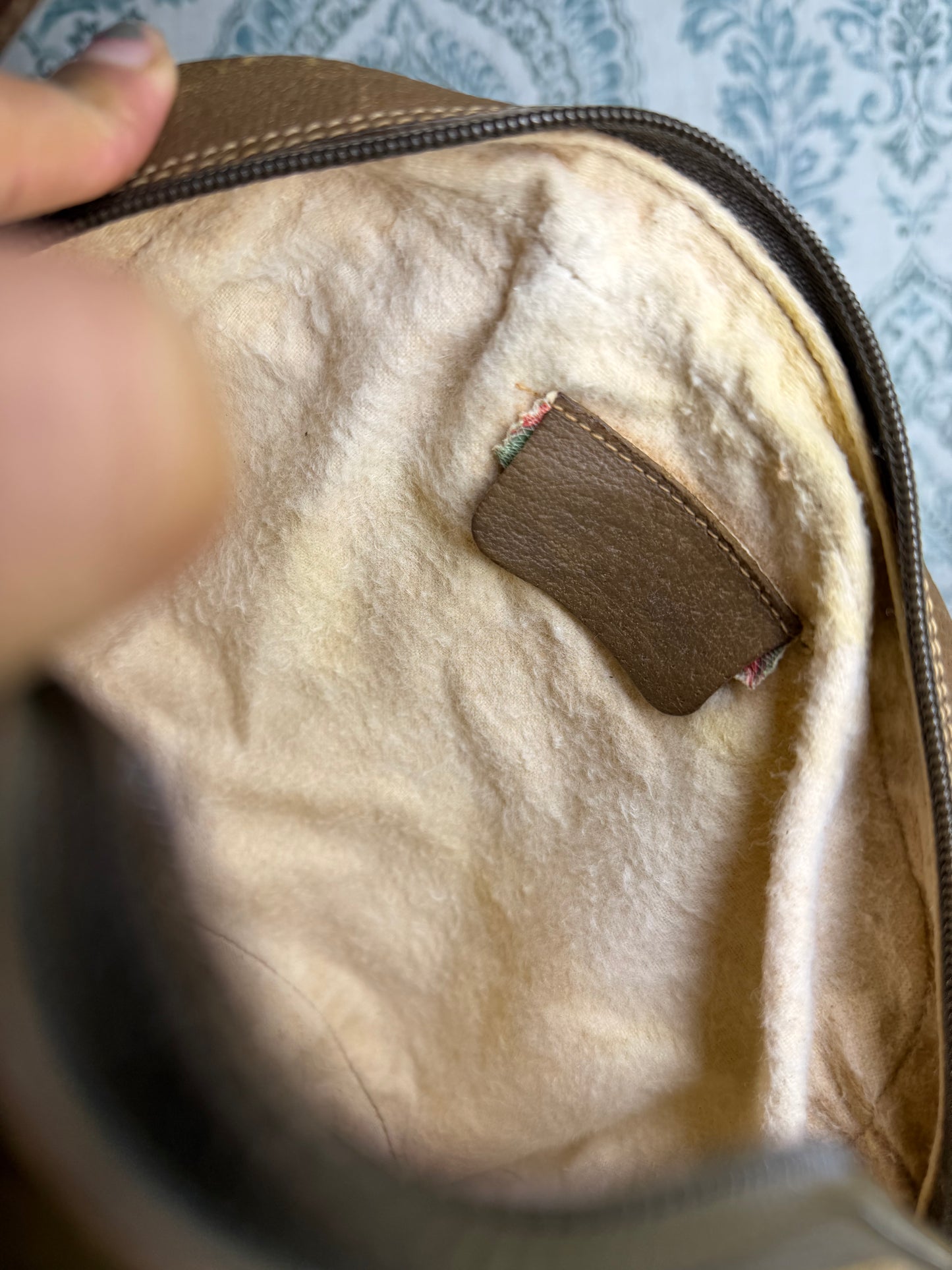 Gucci Supreme Sherry Line Wristlet Clutch