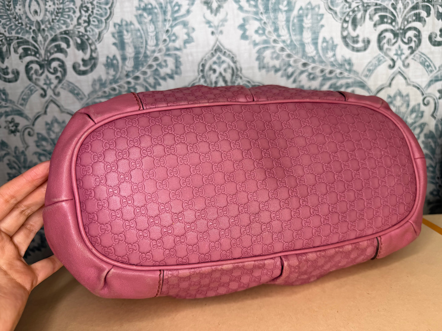Gucci Pink Micro Guccissima Medium Sukey
