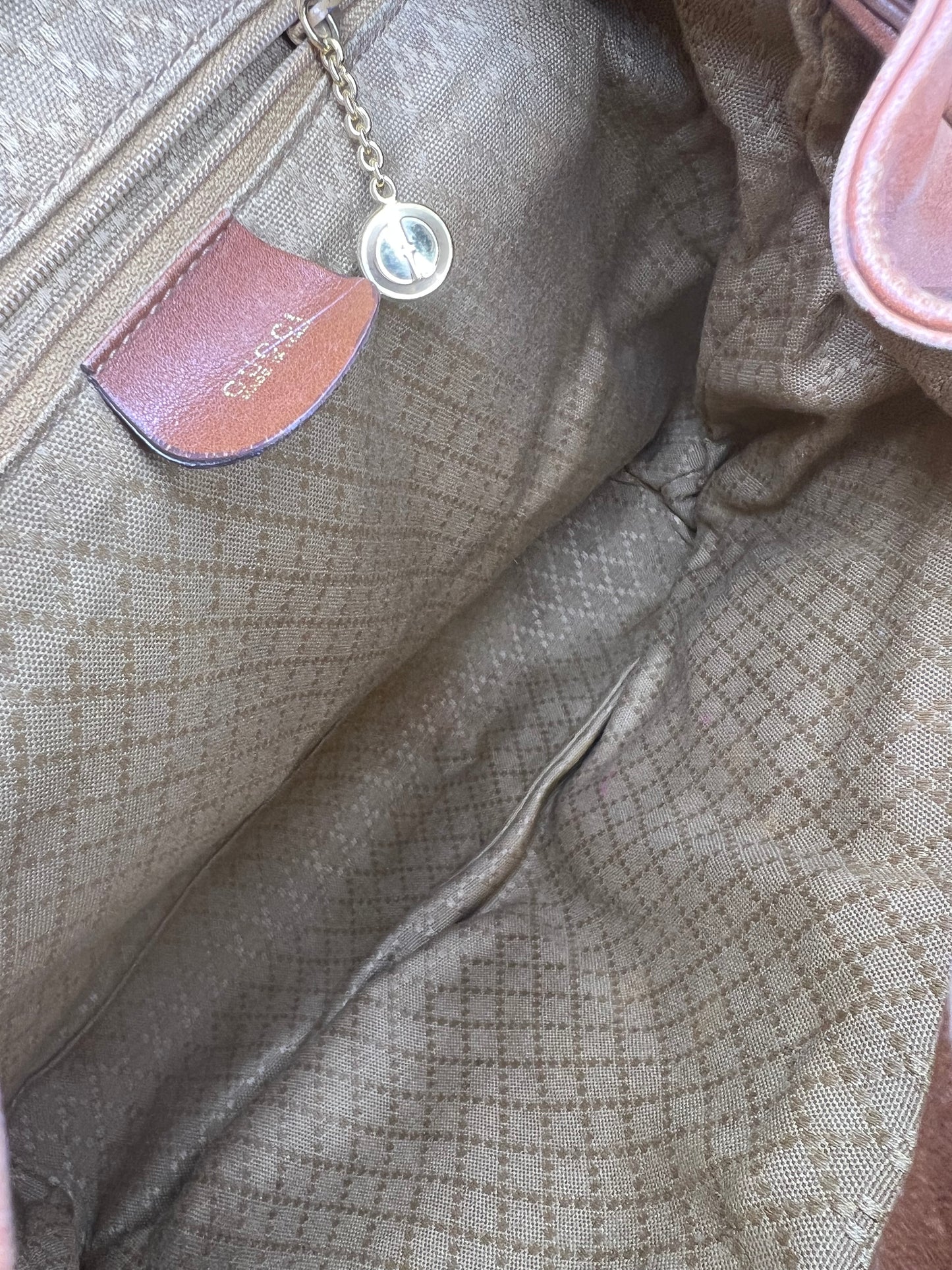 Gucci Bambo Brown Leather Backpack