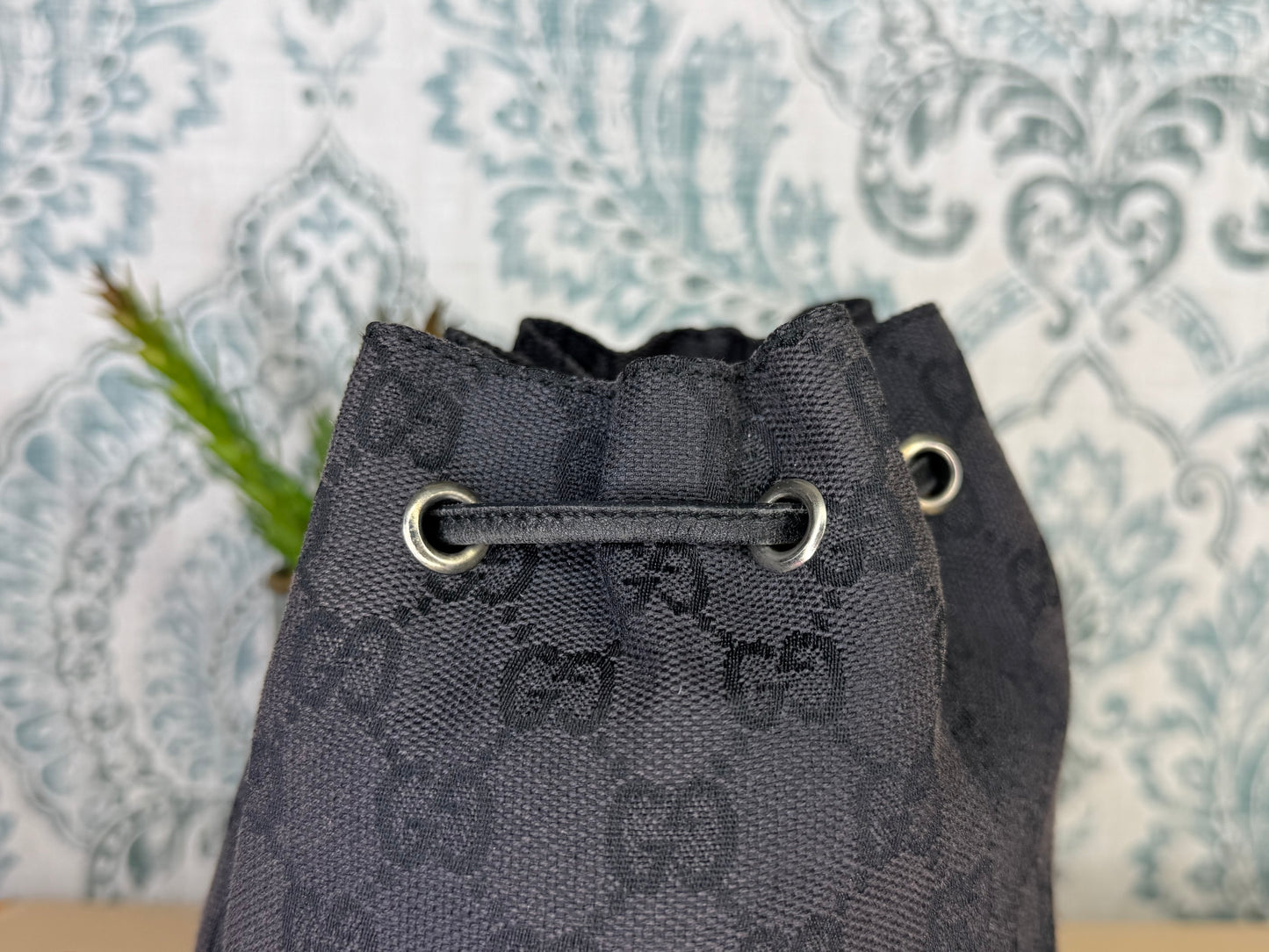 Gucci Black Drawstring Pouch