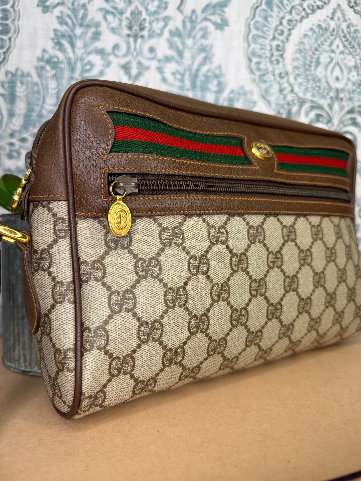 Gucci Vintage Supreme Sherry Line Purse