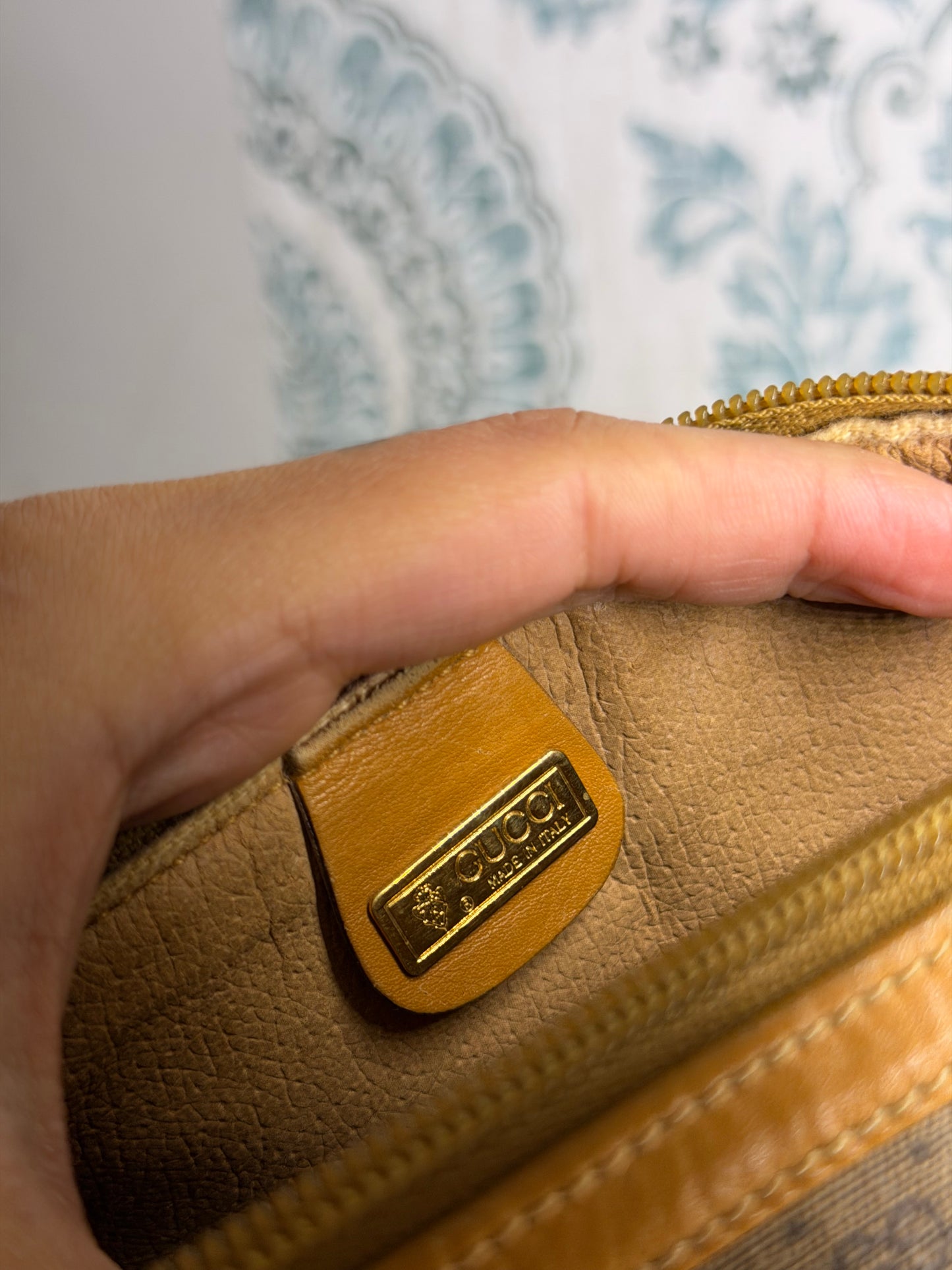 Gucci Micro GG Tan Clutch