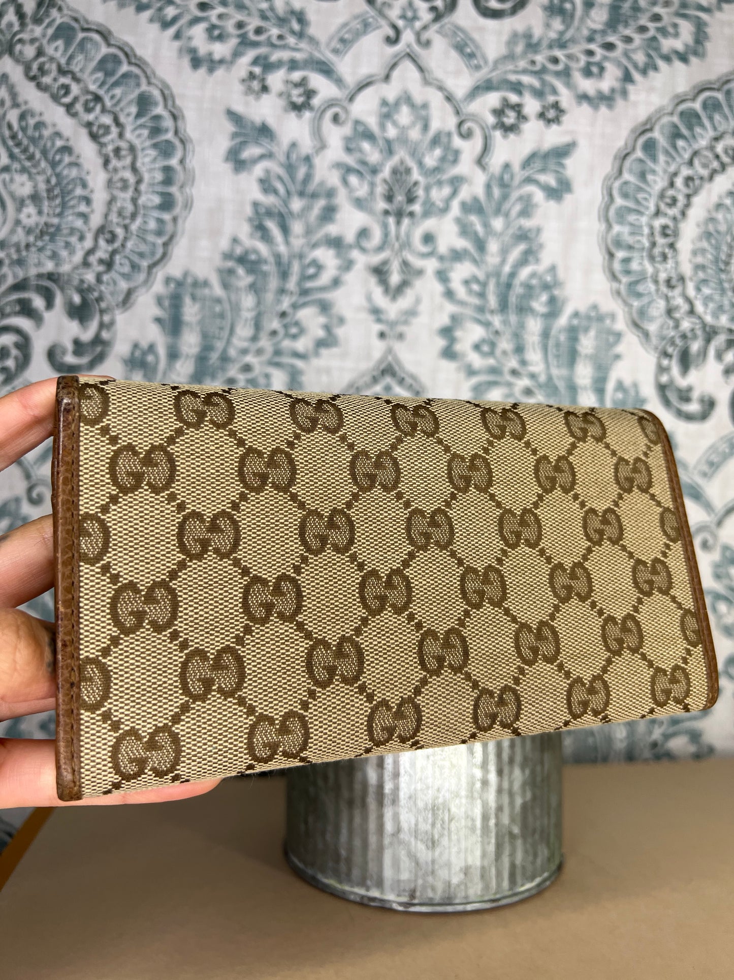 Gucci Canvas Flap Wallet