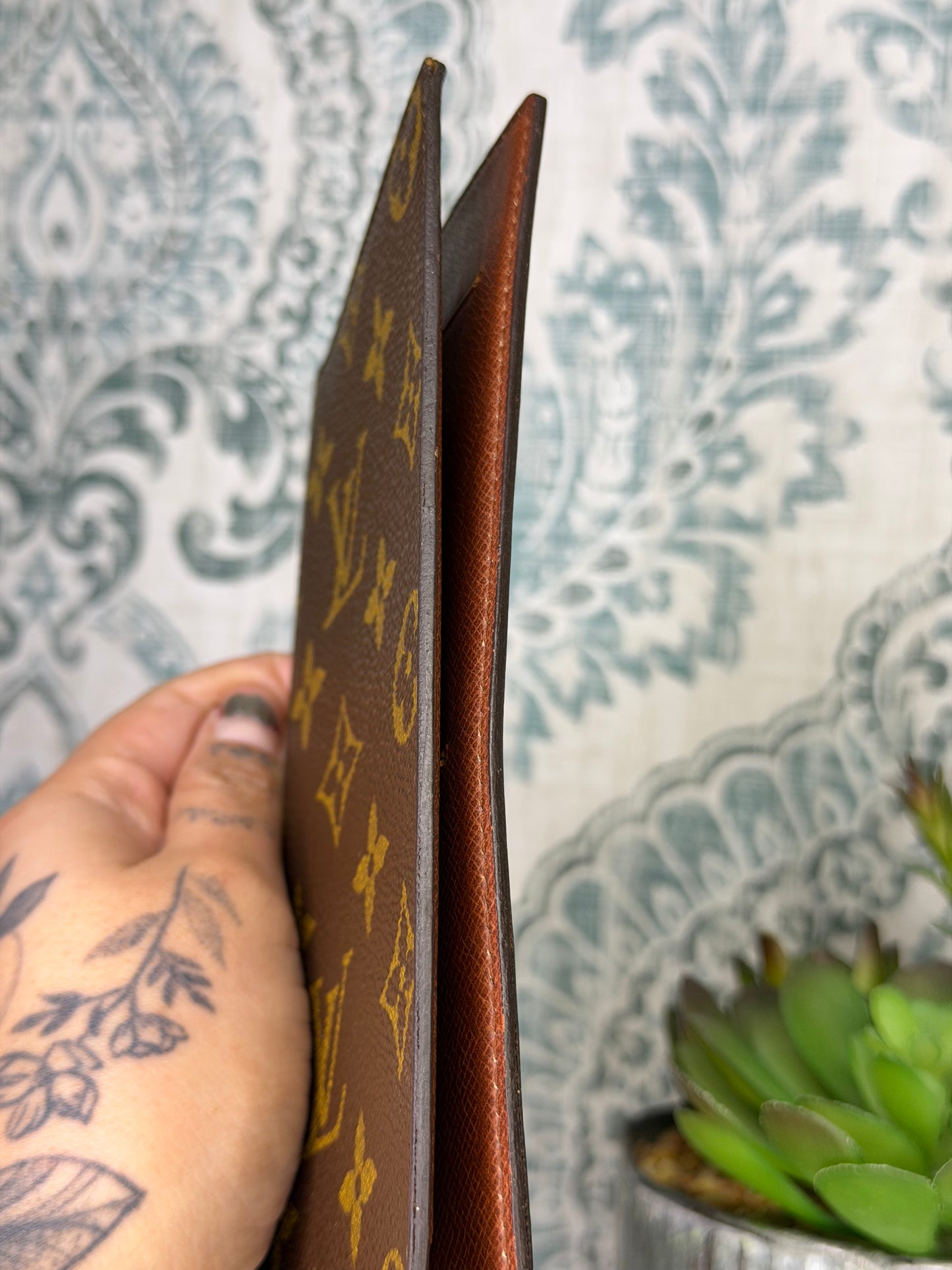 Louis Vuitton Monogram Checkbook Wallet/Cover