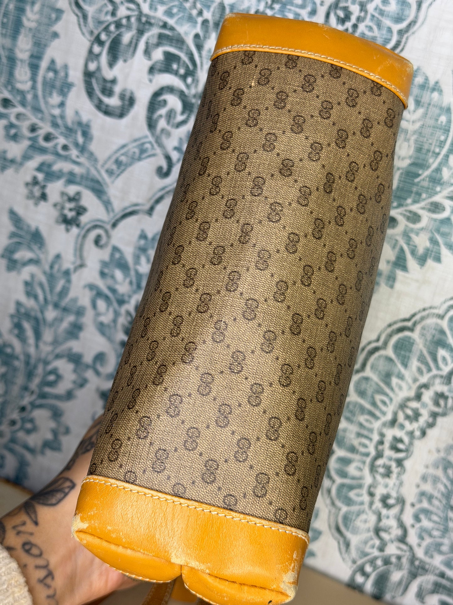 Gucci Micro GG Tan Clutch