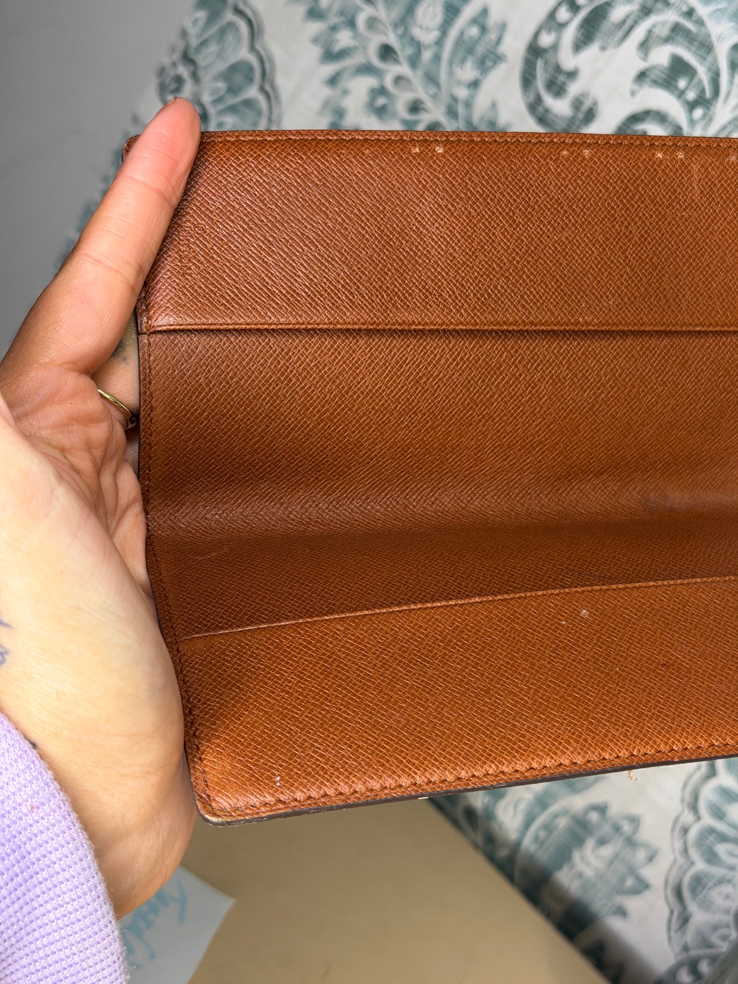 Louis Vuitton Monogram Checkbook Wallet/Cover