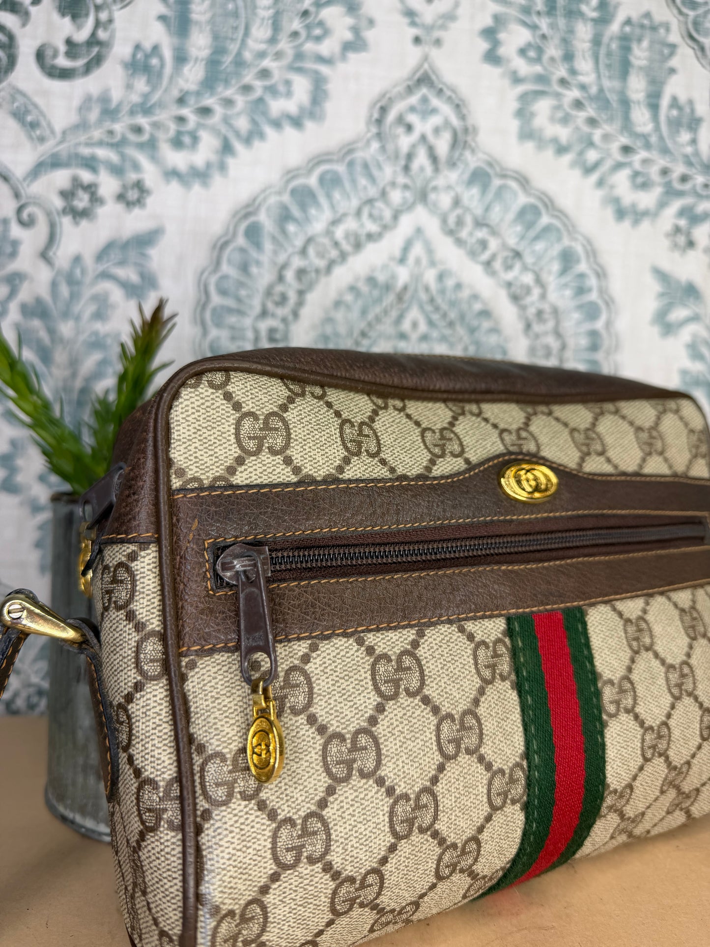 Gucci Vintage Supreme Sherry Line Purse
