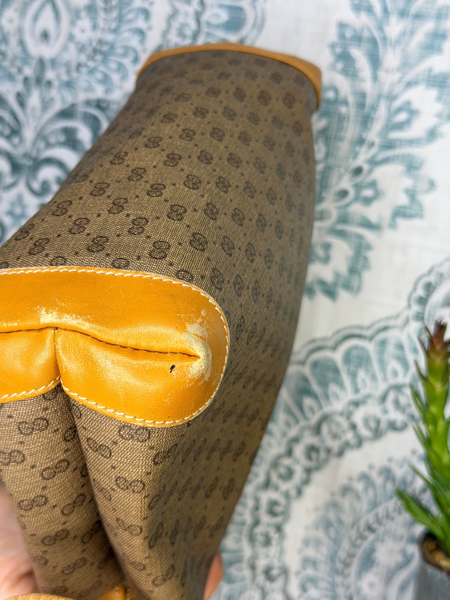 Gucci Micro GG Tan Clutch