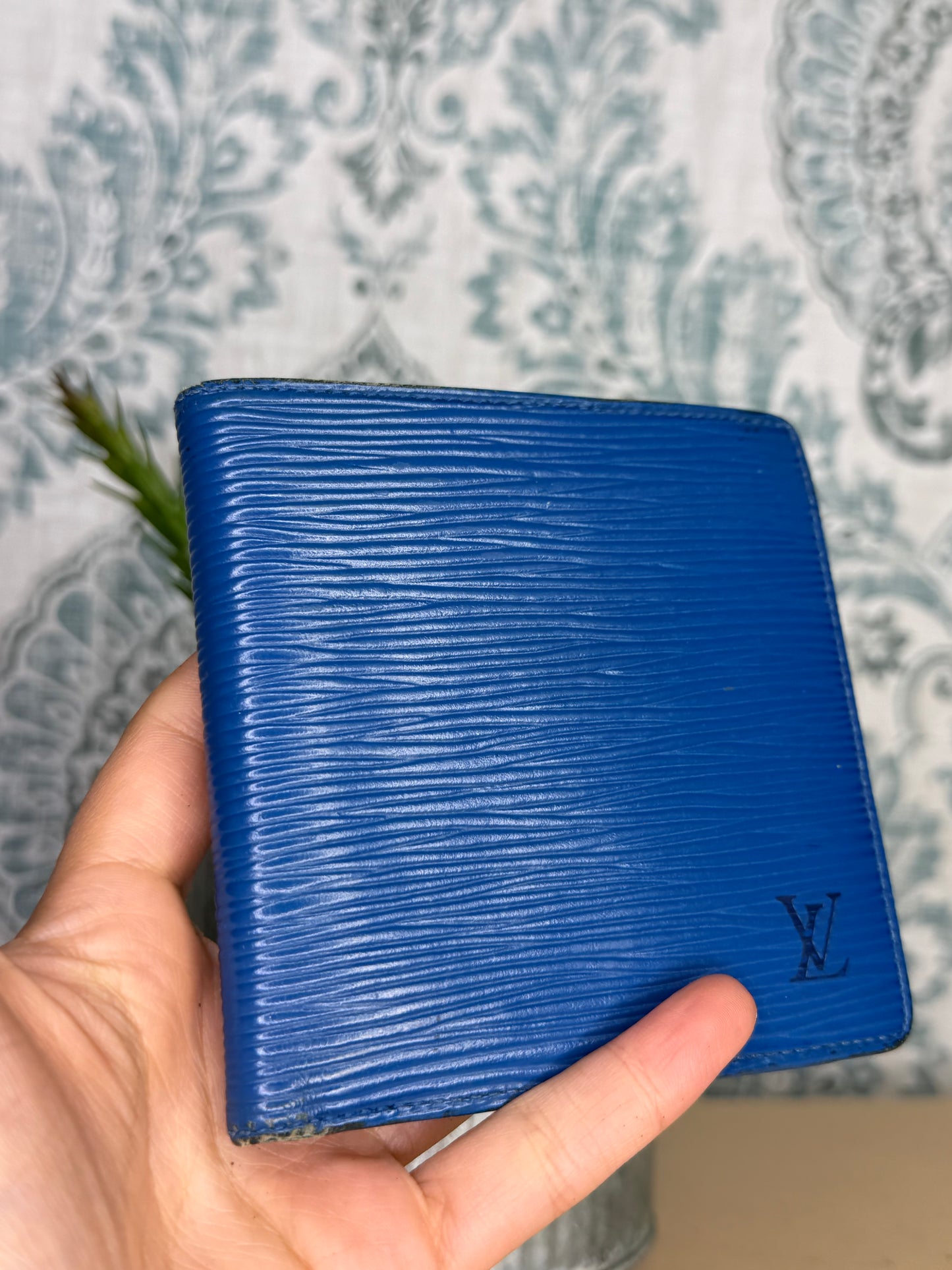 Louis Vuitton Epi Bifold Blue