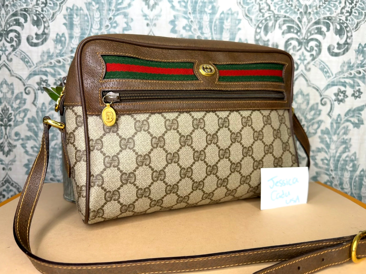 Gucci Vintage Supreme Sherry Line Purse