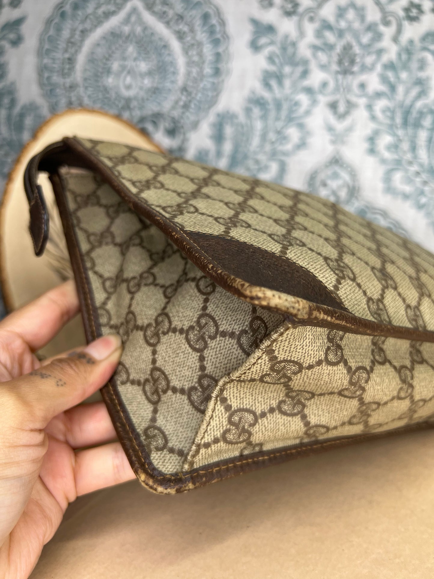 Gucci Vintage Brown Clutch