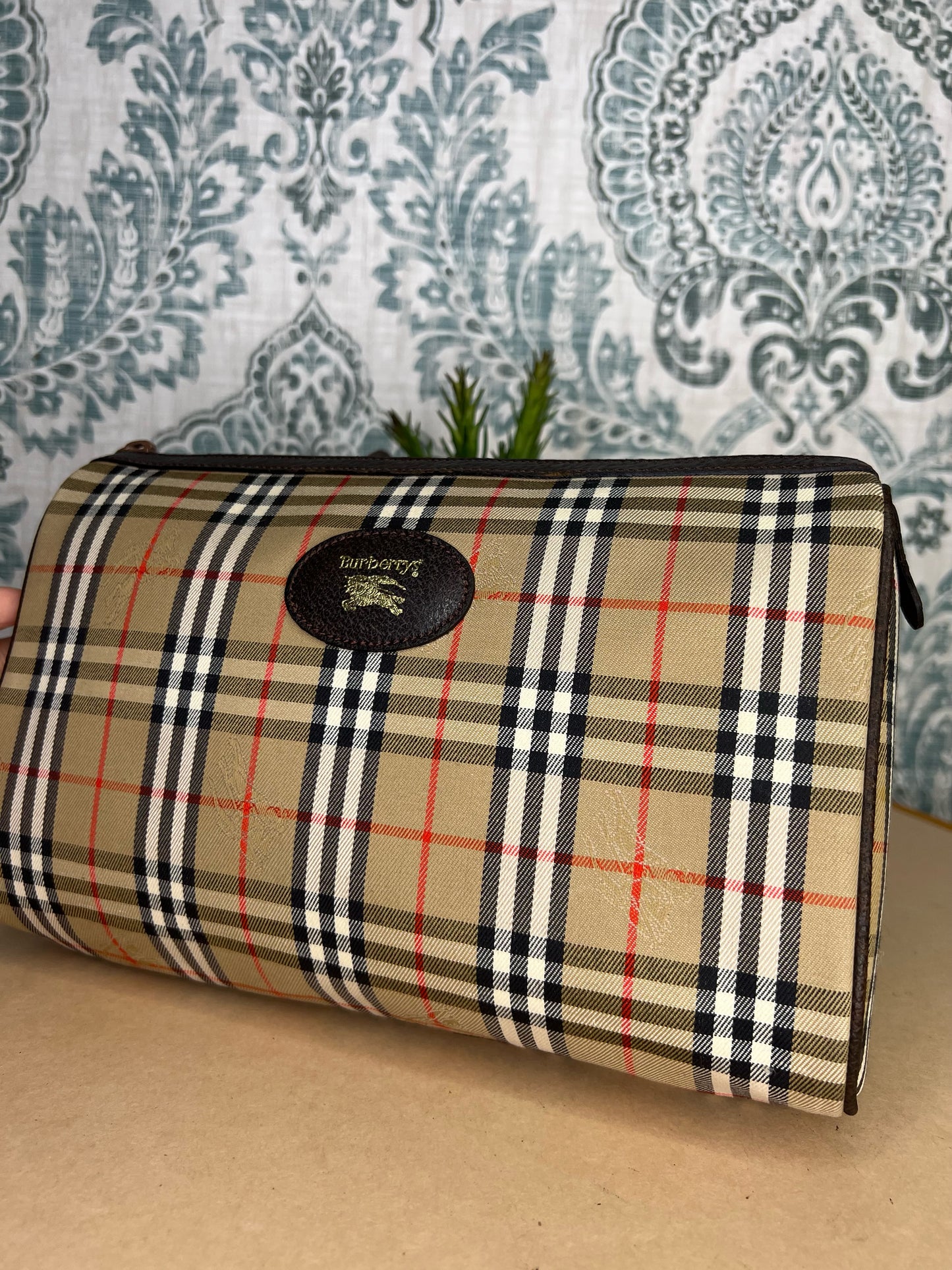 Burberry Nova Check Clutch