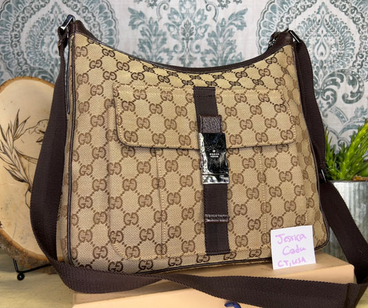 Gucci Canvas Crossbody Bag