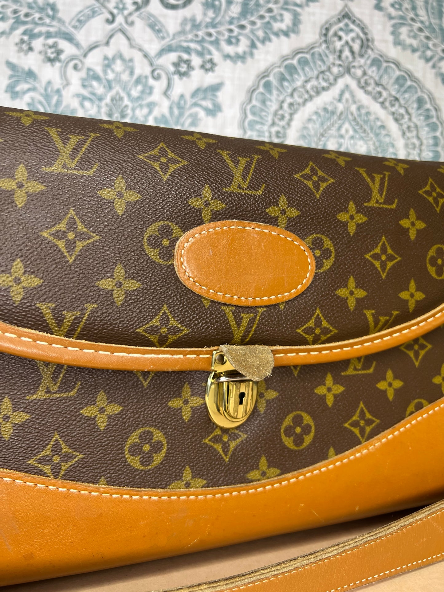 Louis Vuitton French Company Vintage Train Case / Cosmetic Case