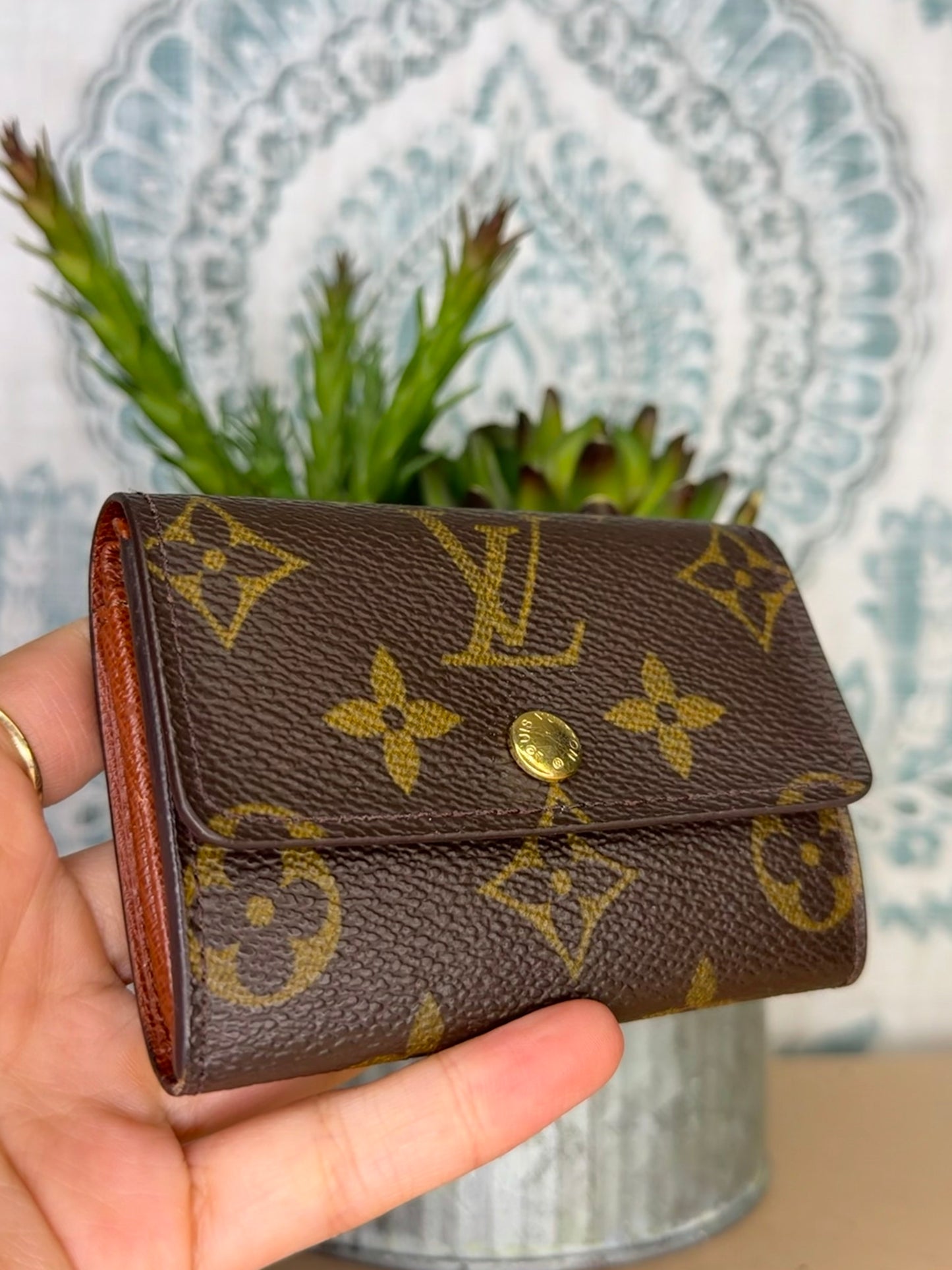 Louis Vuitton Porte Monnaie Plat Monogram Card Case #2