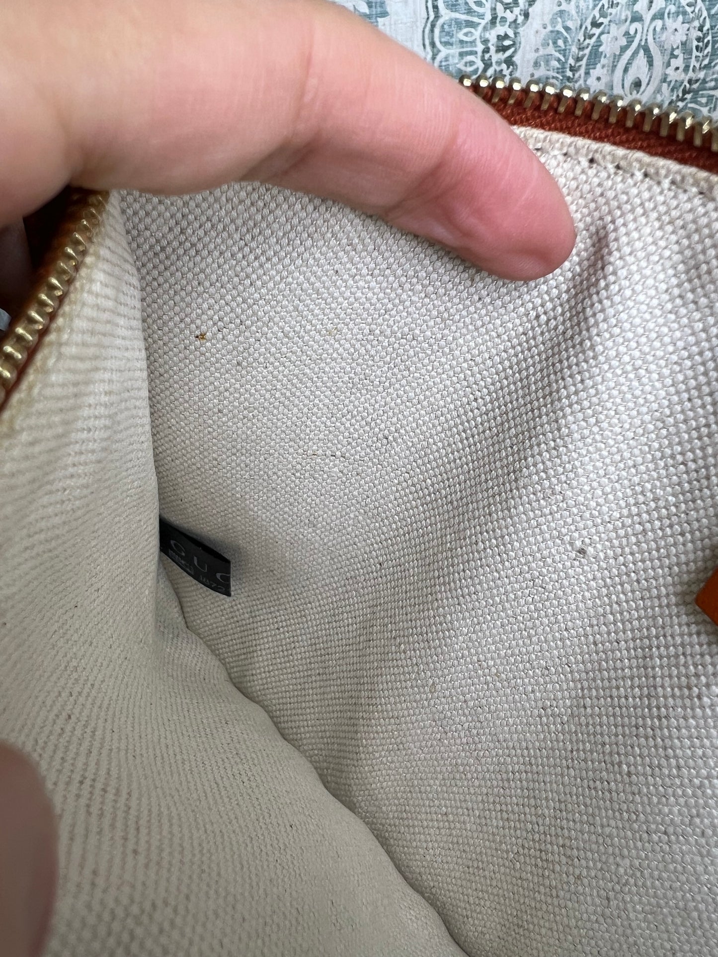 Gucci Diamante Orange Medium Tote with Pouch