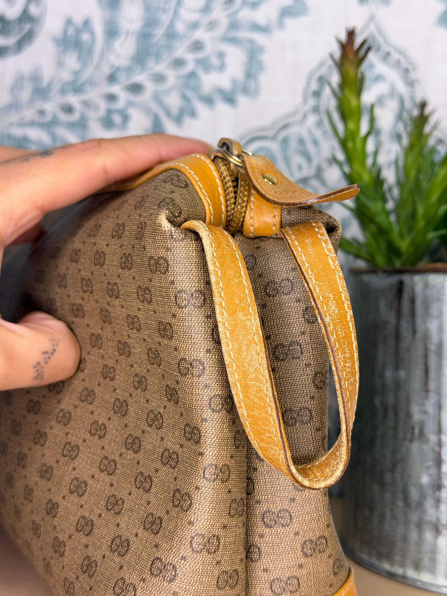 Gucci Micro GG Tan Clutch