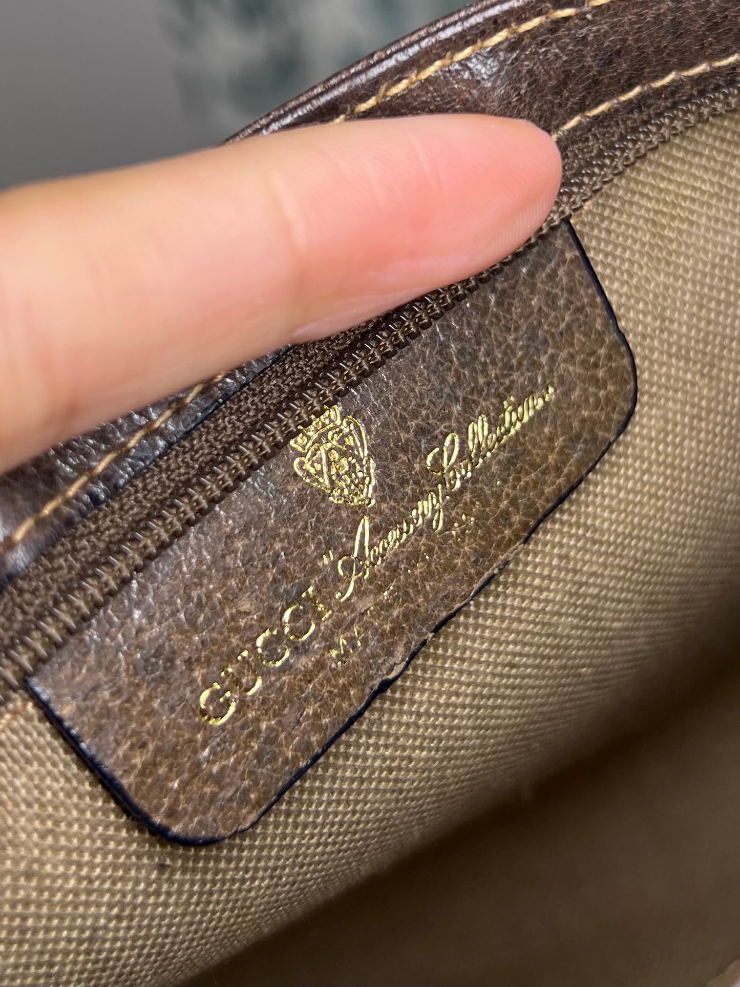 Gucci Brown Vintage Small Pouch