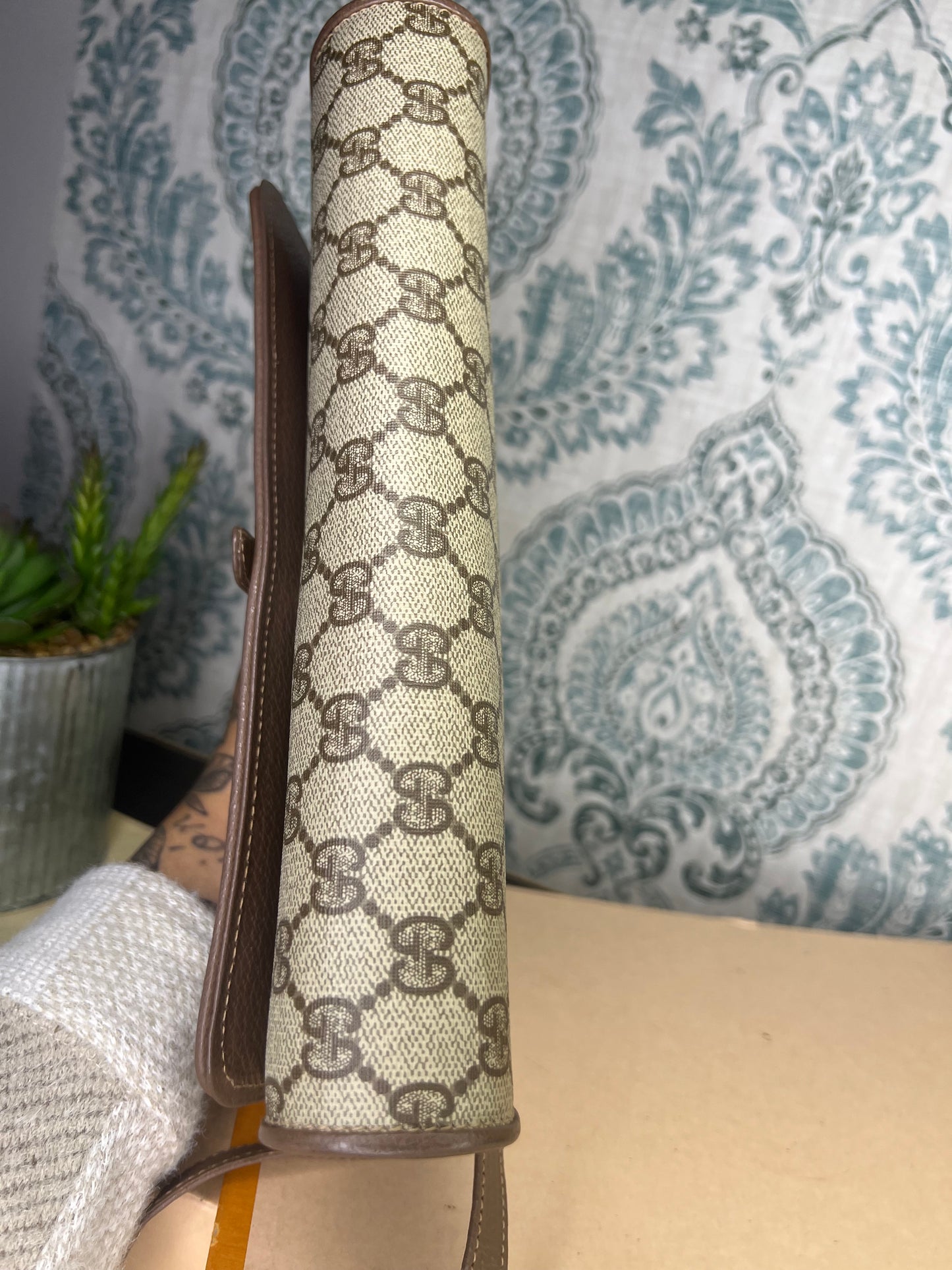 Gucci Supreme Vintage 2way Purse/Clutch