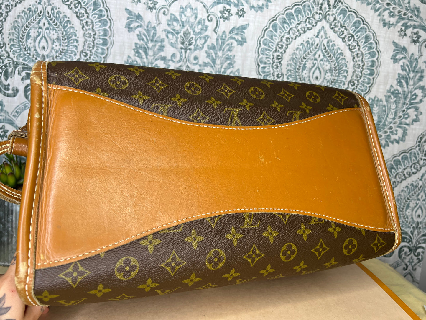 Louis Vuitton French Company Vintage Train Case / Cosmetic Case