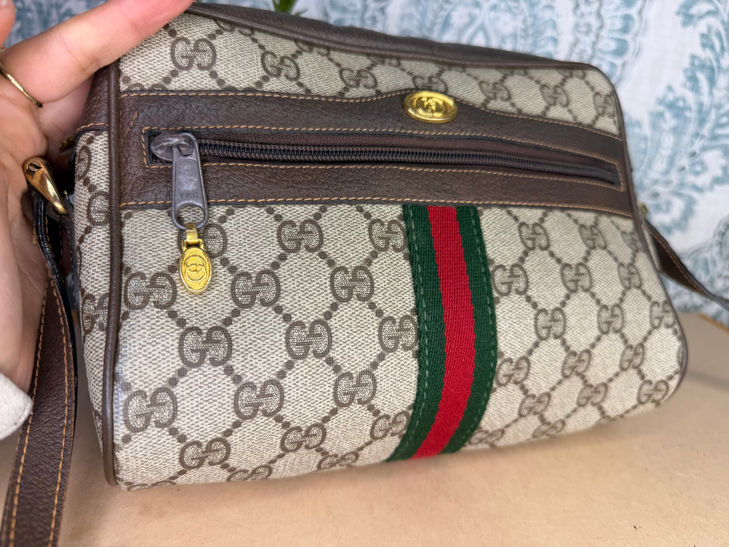 Gucci Vintage Supreme Sherry Line Purse