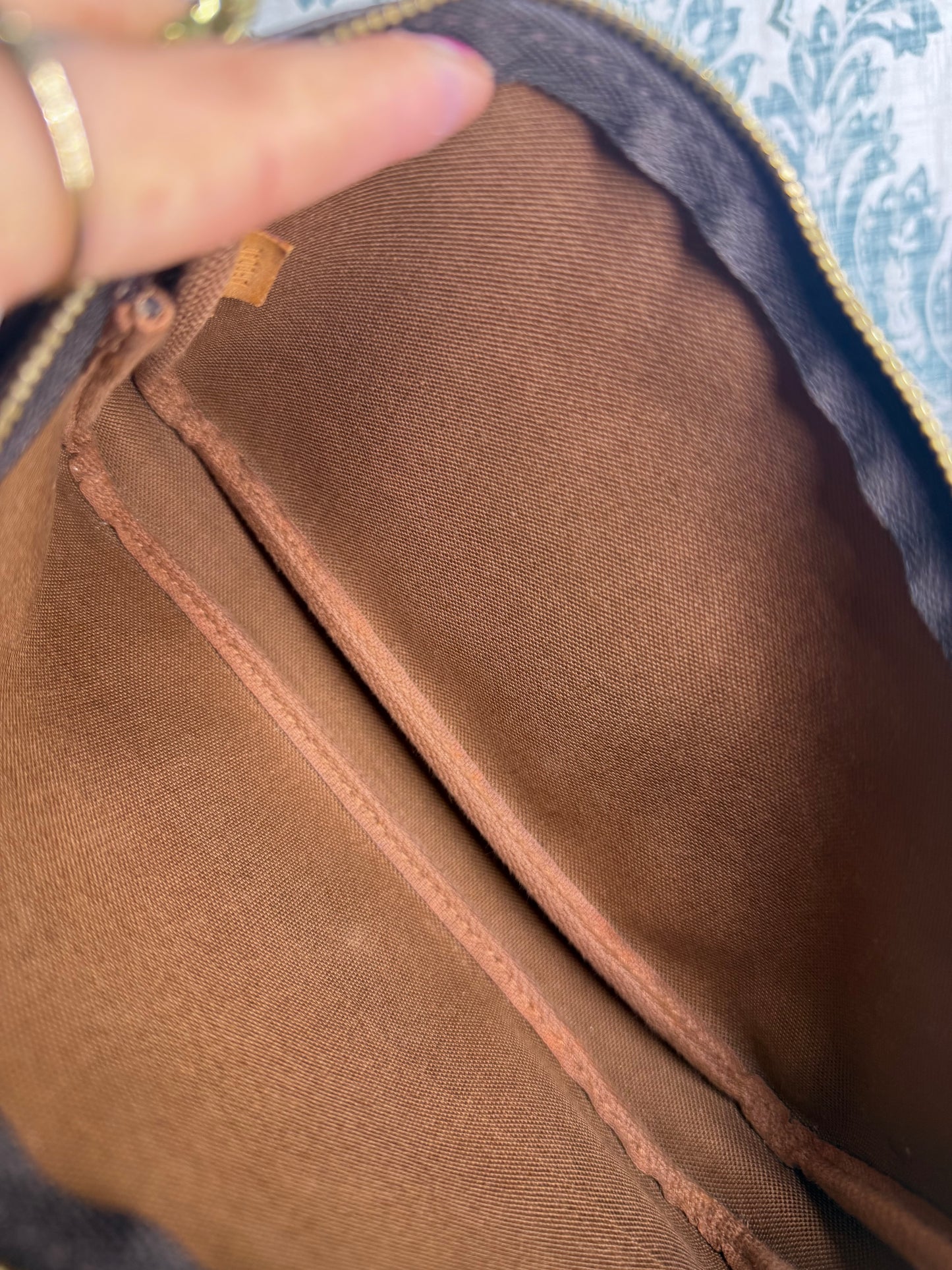 Louis Vuitton Pochette Accessories with Monogram Strap