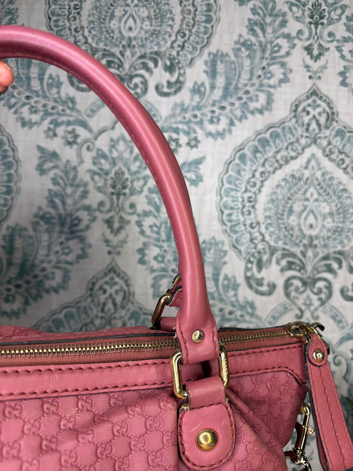 Gucci Pink Micro Guccissima Medium Sukey