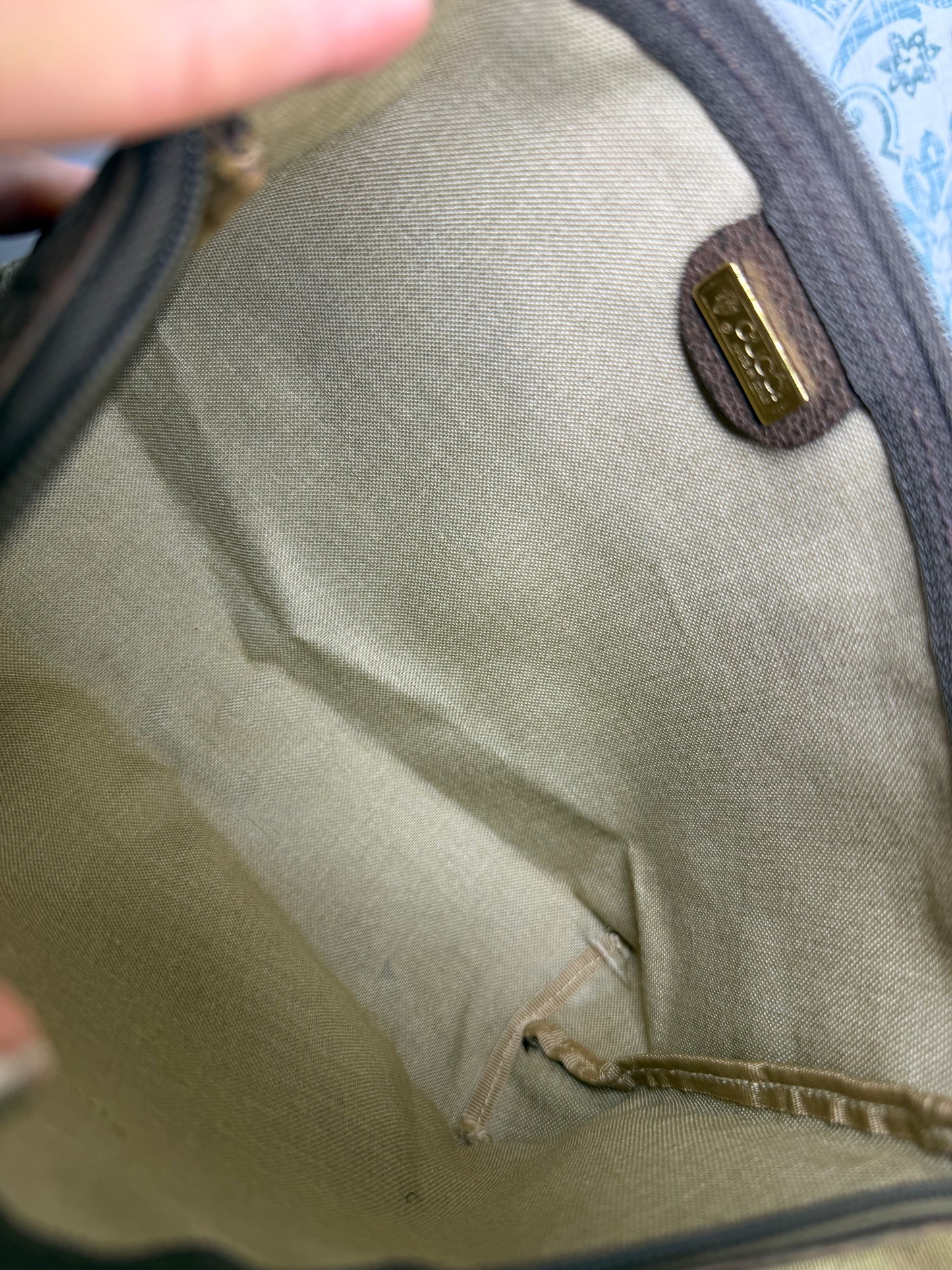 Gucci Supreme Brown Vintage Clutch / Pouch