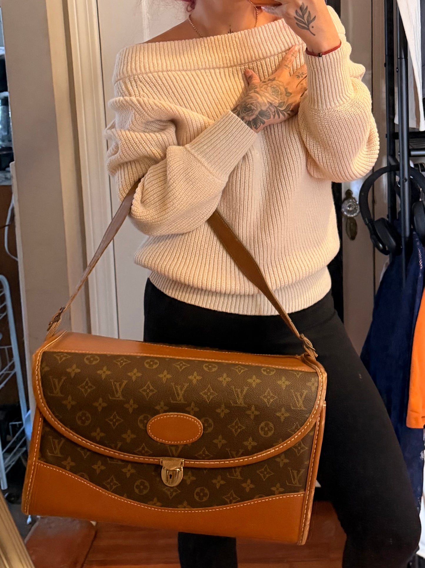 Louis Vuitton French Company Vintage Train Case / Cosmetic Case